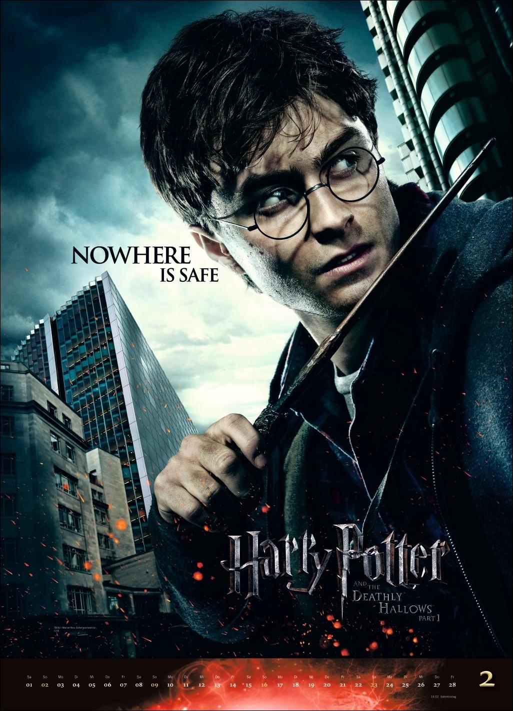 Beispielinhalt (Bild) Harry Potter Filmplakate Edition Kalender 2025