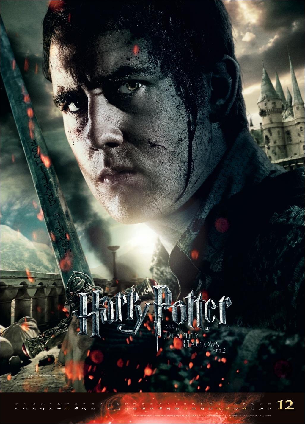 Beispielinhalt (Bild) Harry Potter Filmplakate Edition Kalender 2025