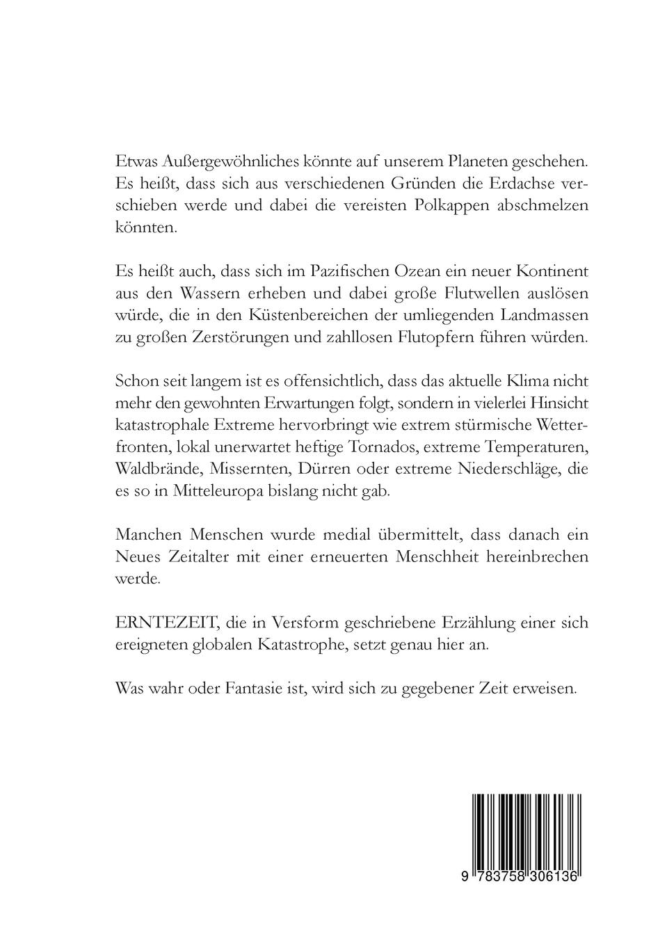 Rückseitencover Erntezeit