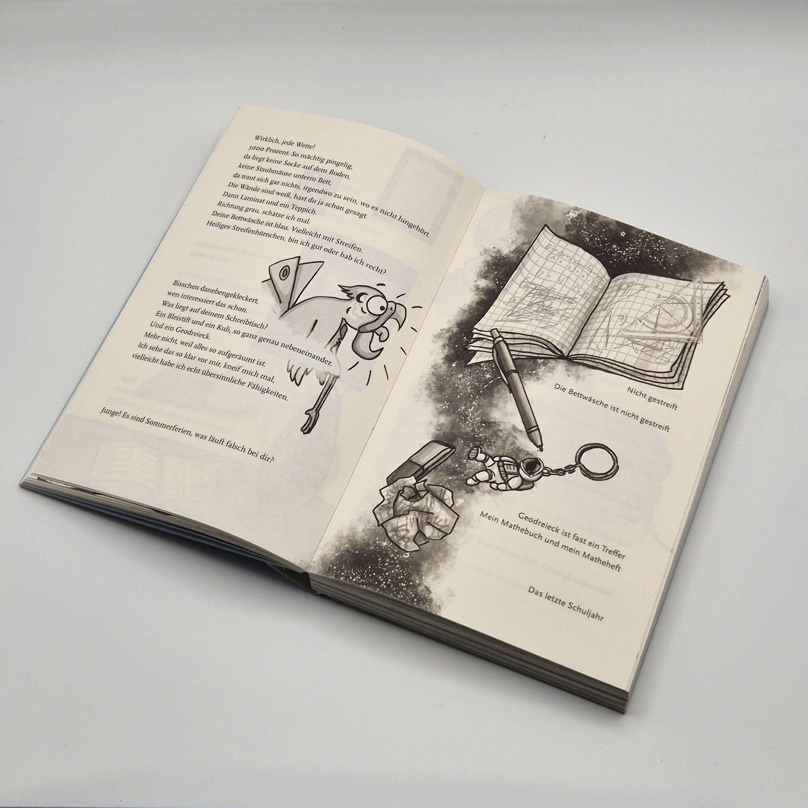 Beispielinhalt (Bild) Und die Welt, sie fliegt hoch