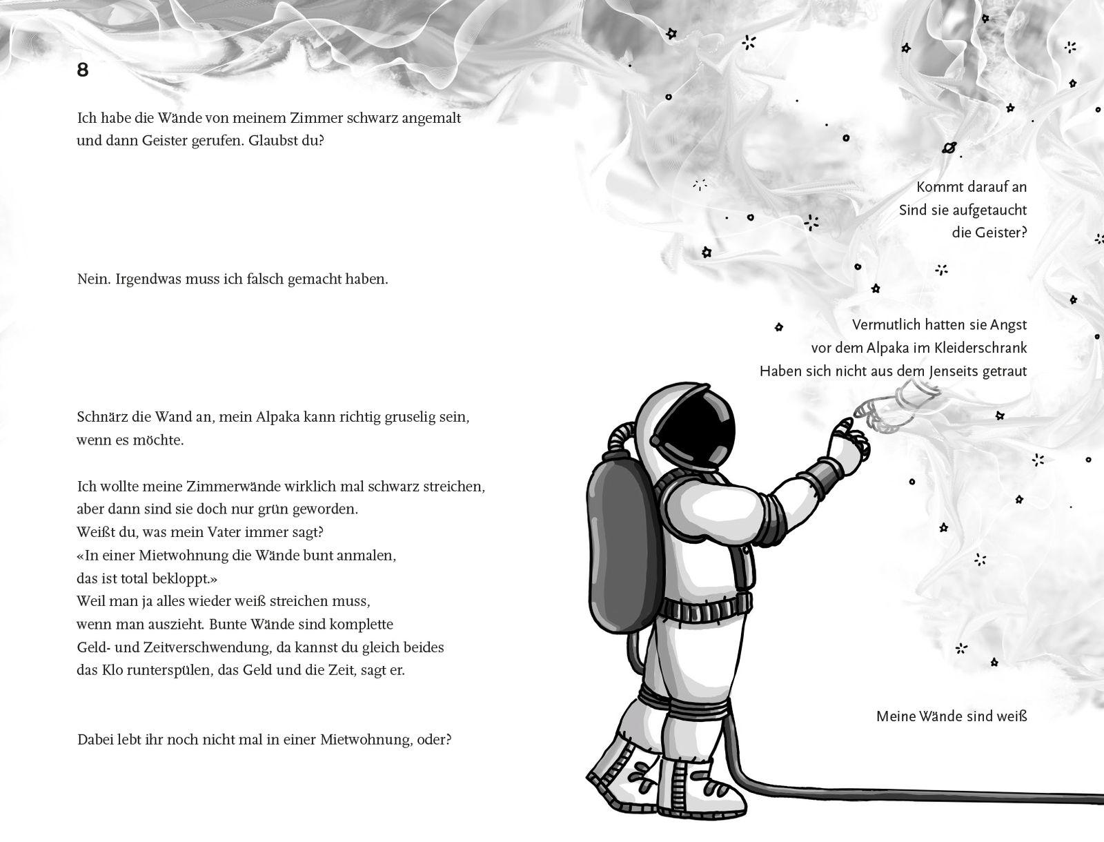 Beispielinhalt (Bild) Und die Welt, sie fliegt hoch