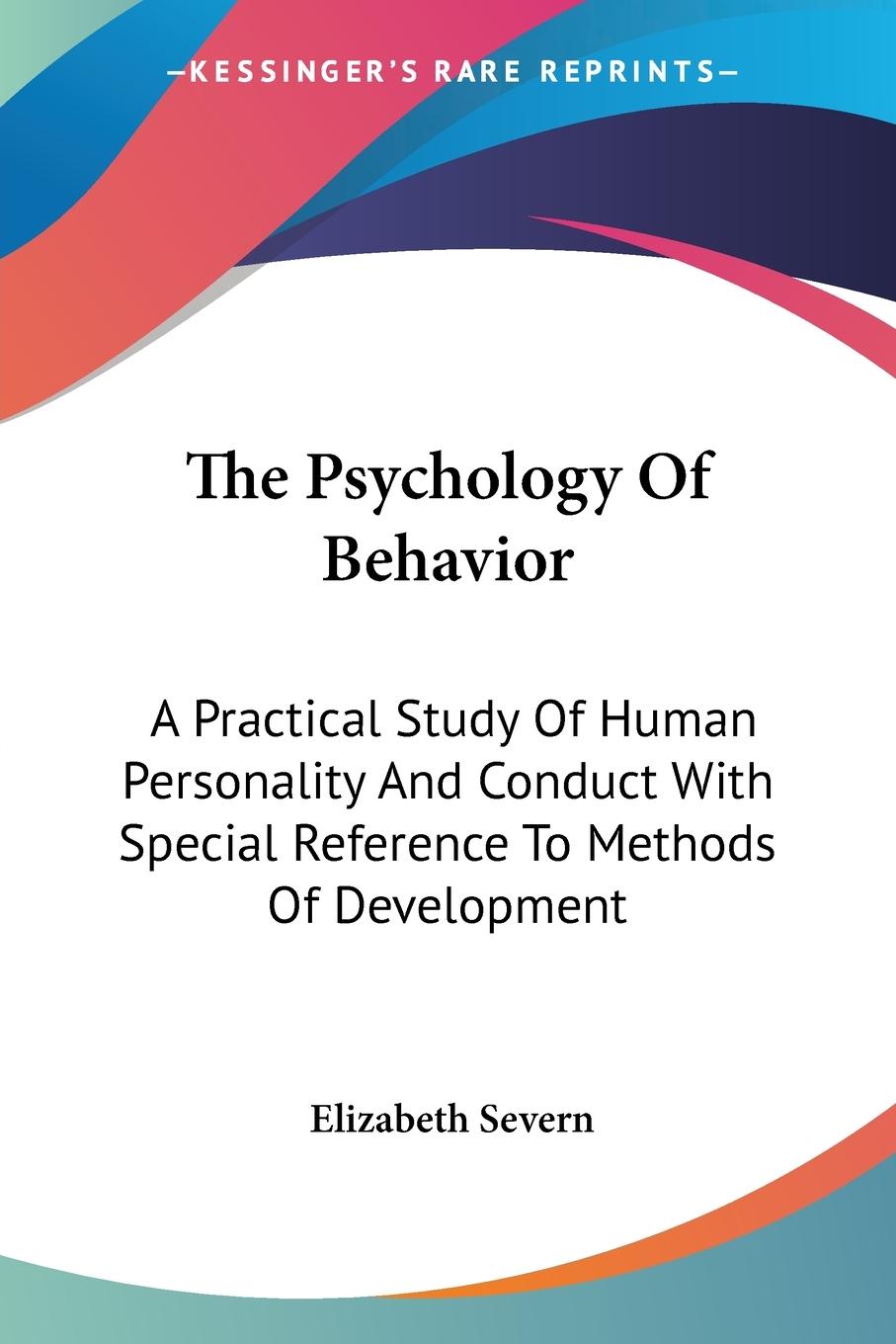 Vorderes Coverbild The Psychology Of Behavior