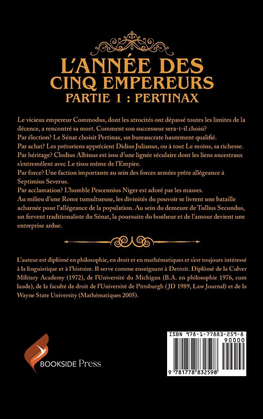 Rückseitencover L'année Des Cinq Empereurs