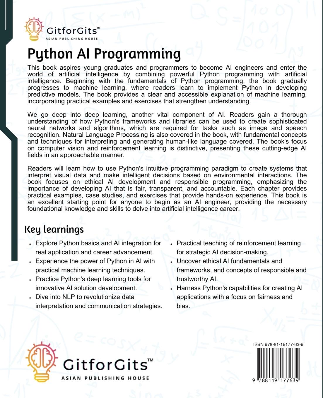 Rückseitencover Python AI Programming