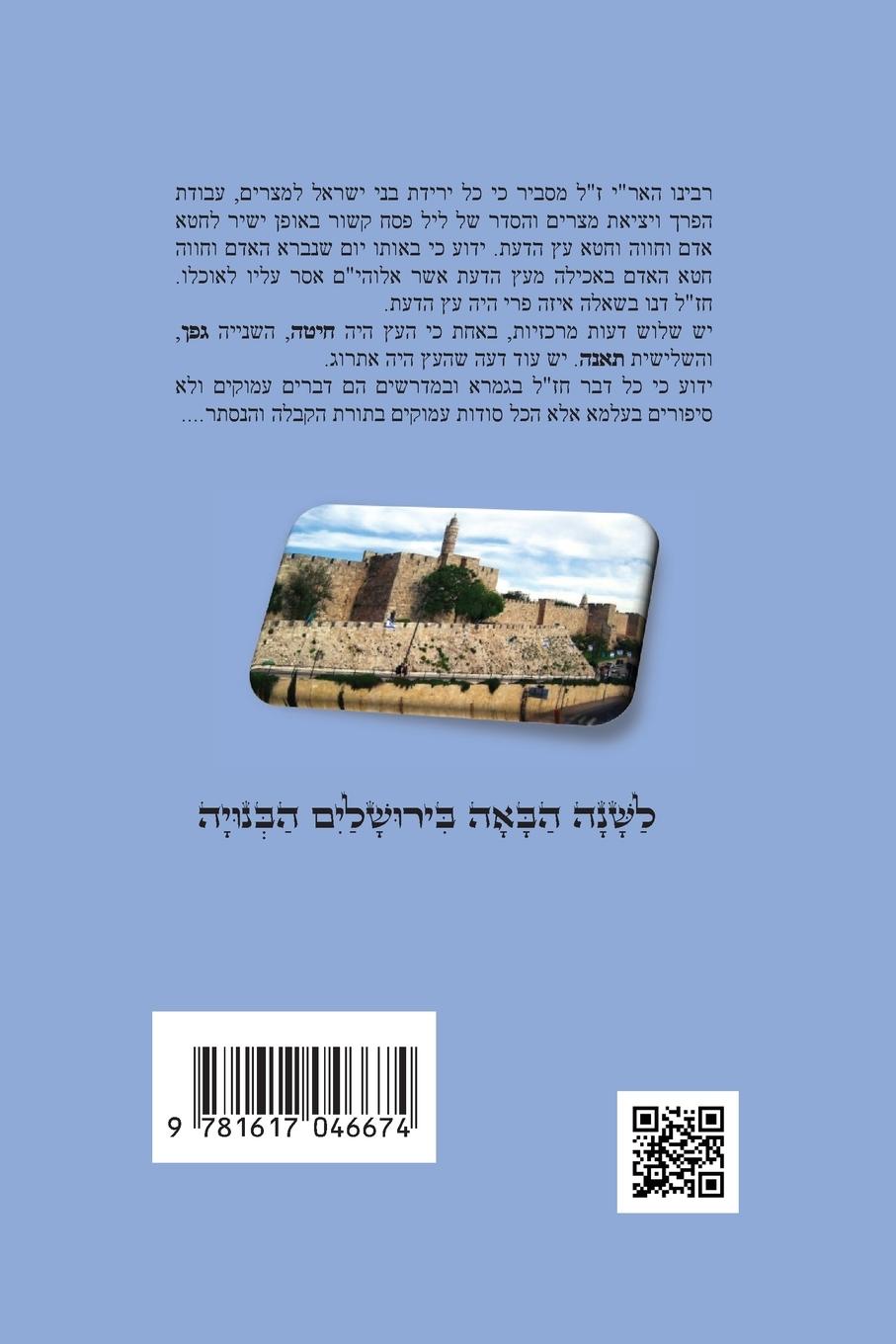 Rückseitencover הגדה של פסח - שמחת חיים