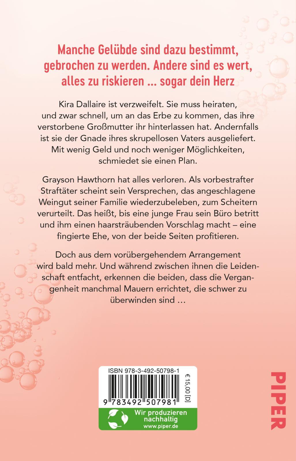 Rückseitencover Grayson's Vow. Der Preis deines Herzens