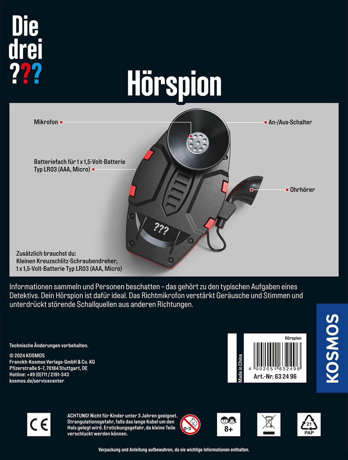 Beispielinhalt (Bild) Die drei ??? - Hörspion
