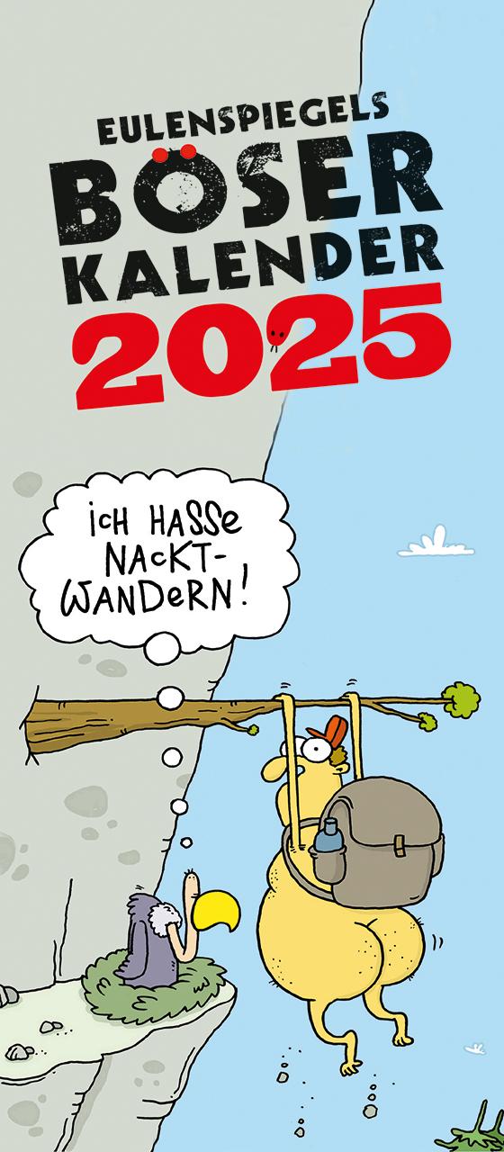 Vorderes Coverbild Eulenspiegels Böser Kalender 2025