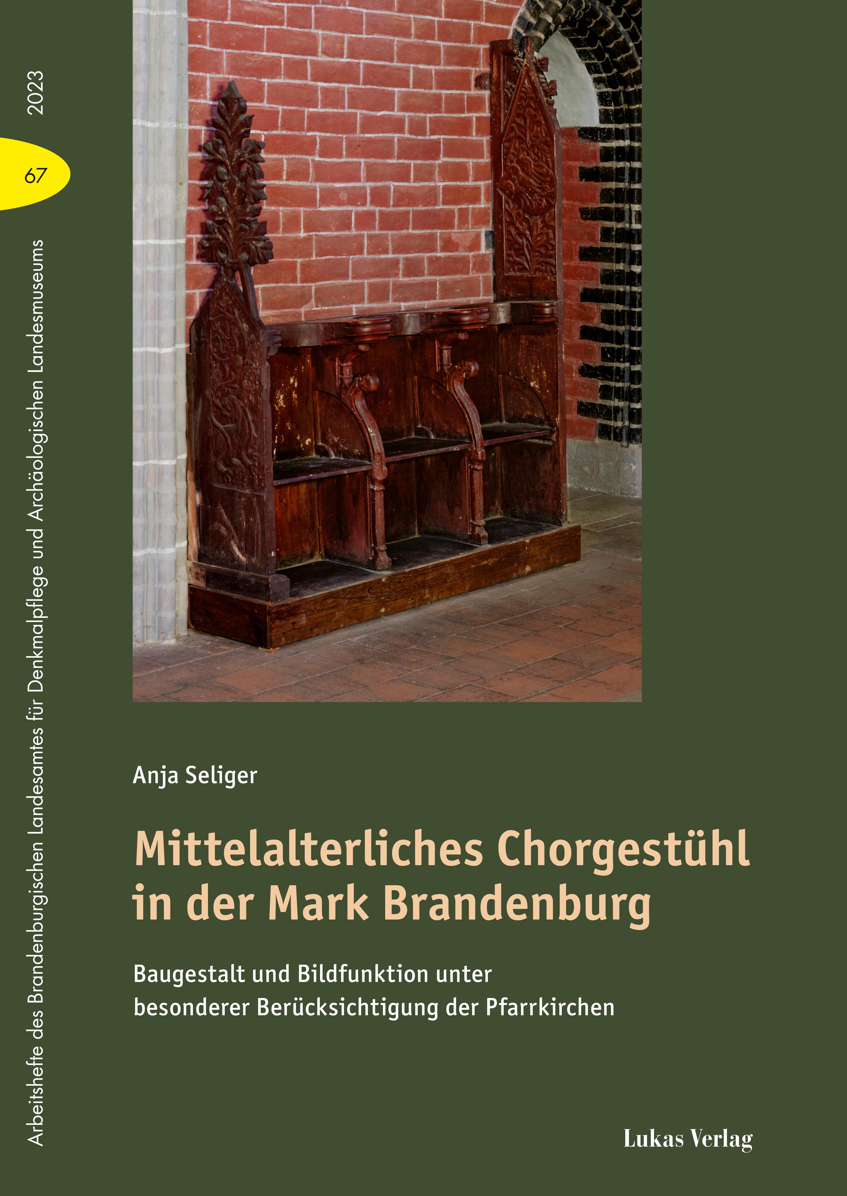 Vorderes Coverbild Mittelalterliches Chorgestühl in der Mark Brandenburg
