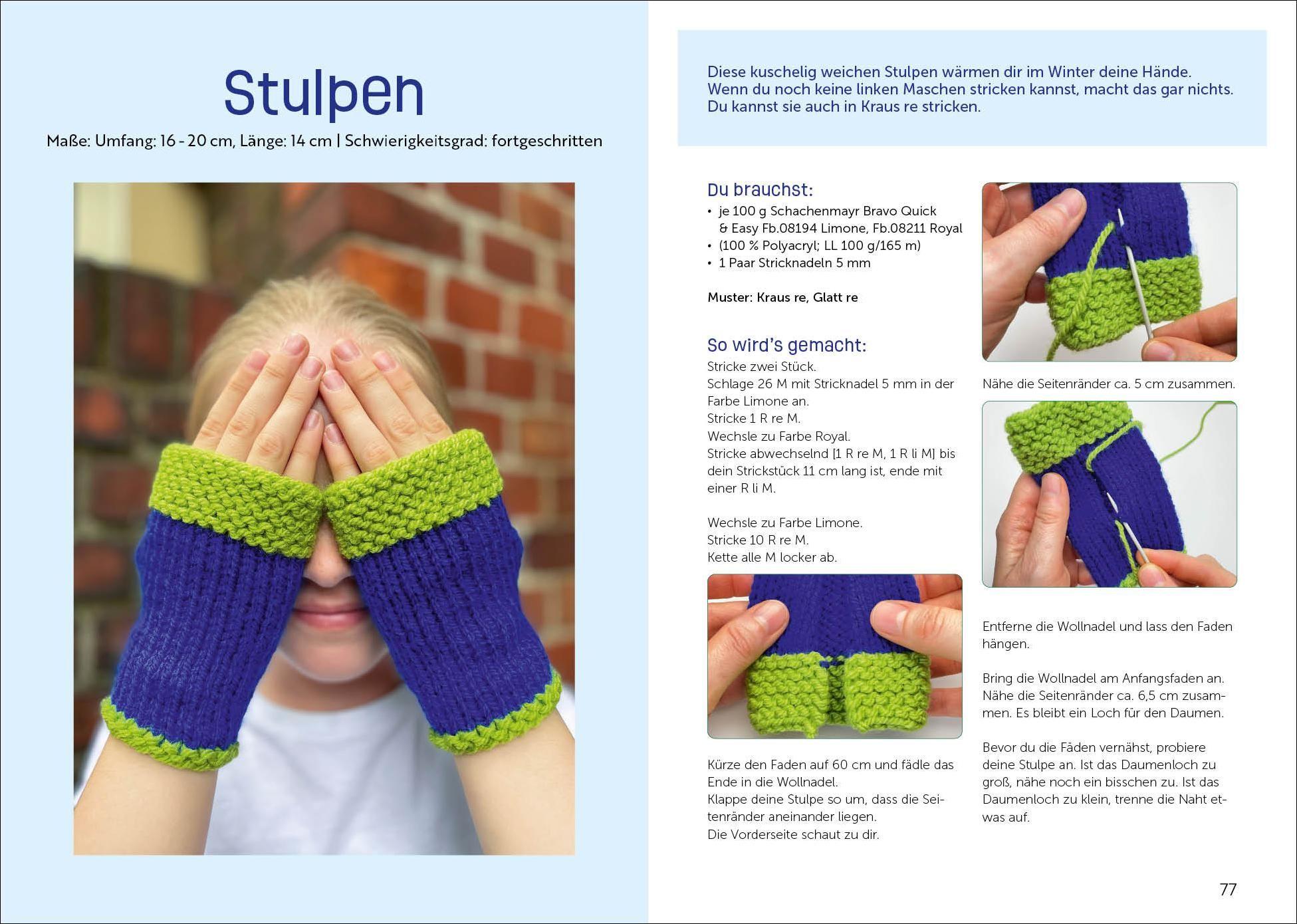 Beispielinhalt (Bild) Mit Spaß Stricken lernen