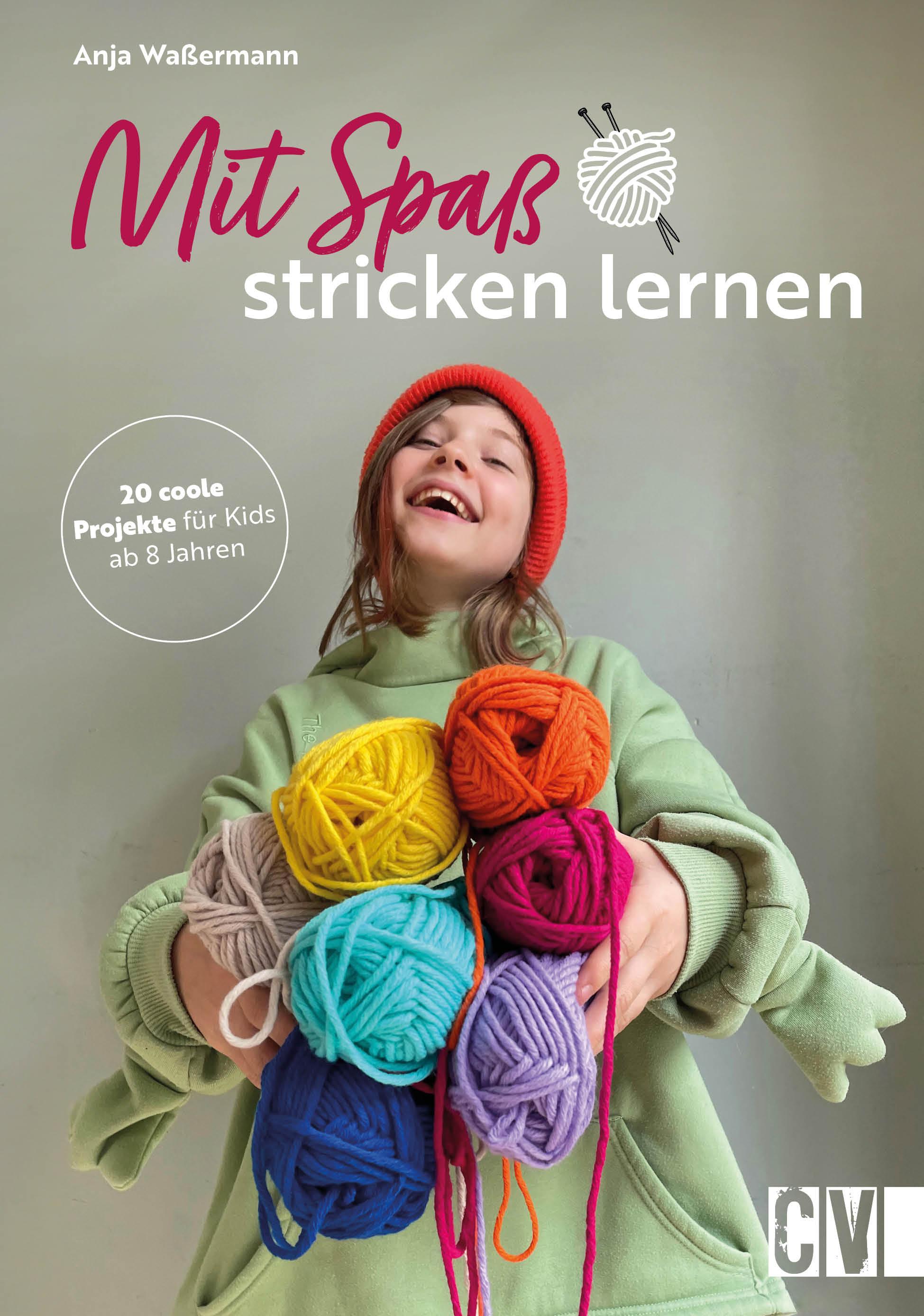 Vorderes Coverbild Mit Spaß Stricken lernen