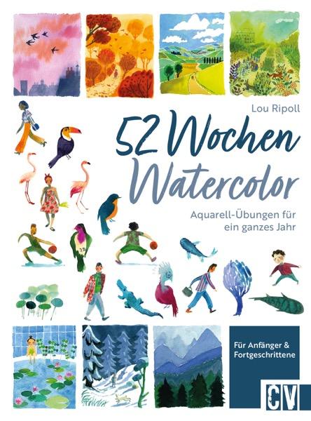 Vorderes Coverbild 52 Wochen Watercolor