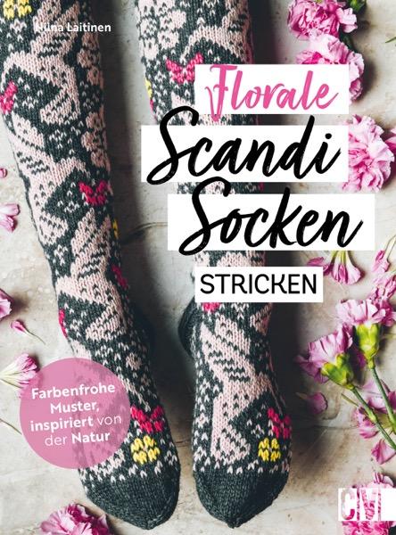 Vorderes Coverbild Florale Scandi-Socken stricken
