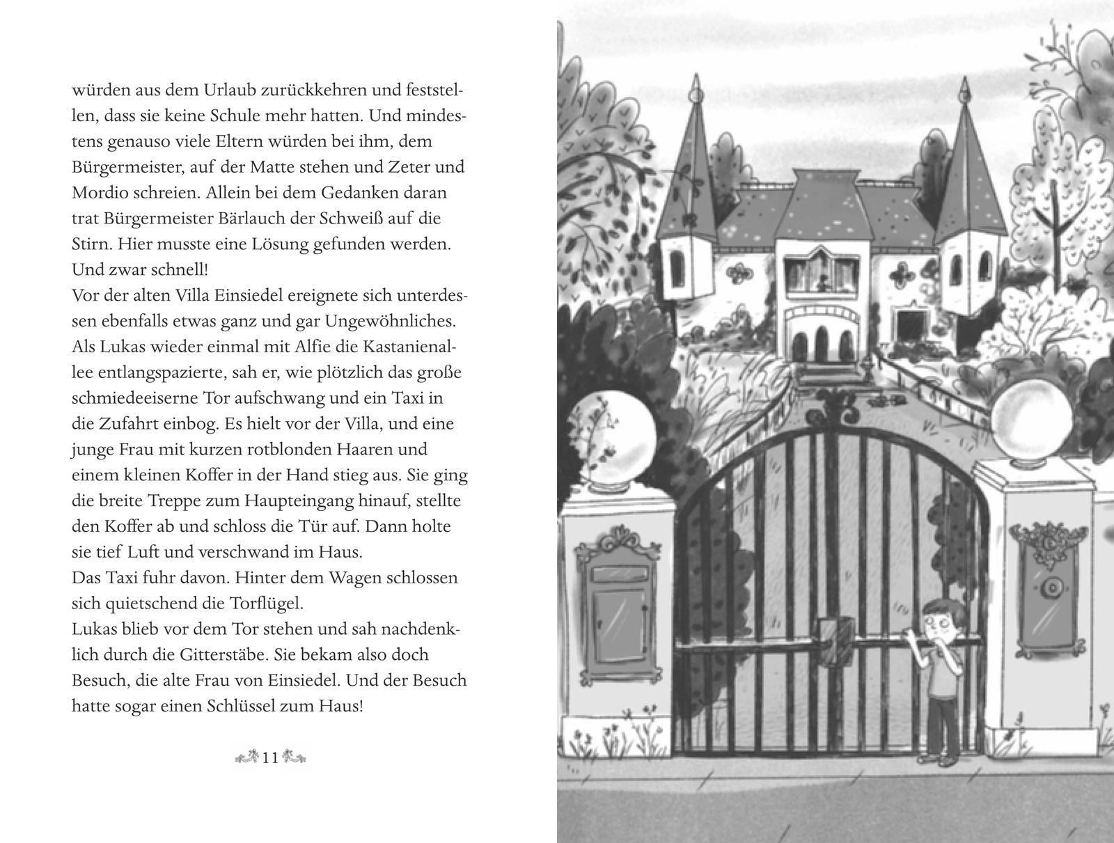 Beispielinhalt (Bild) In unserer Schule spukt's - Das Geheimnis der Villa Einsiedel