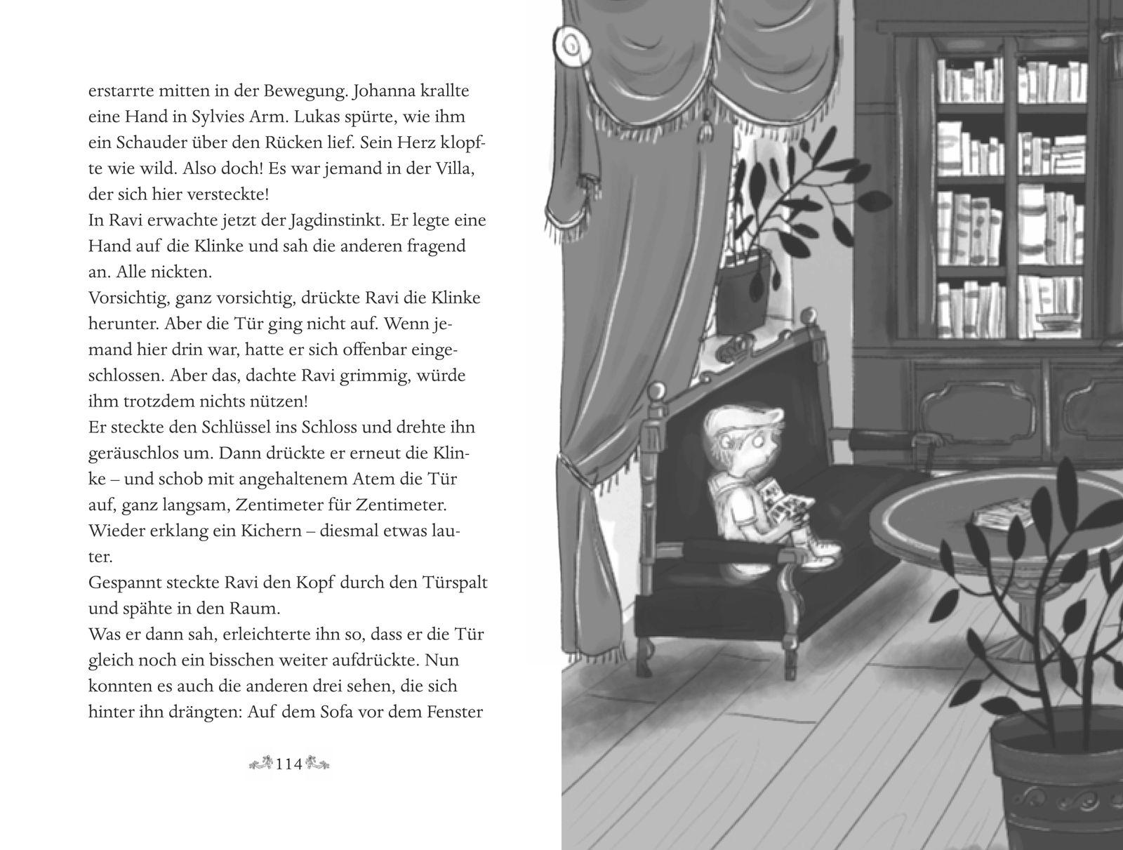 Beispielinhalt (Bild) In unserer Schule spukt's - Das Geheimnis der Villa Einsiedel