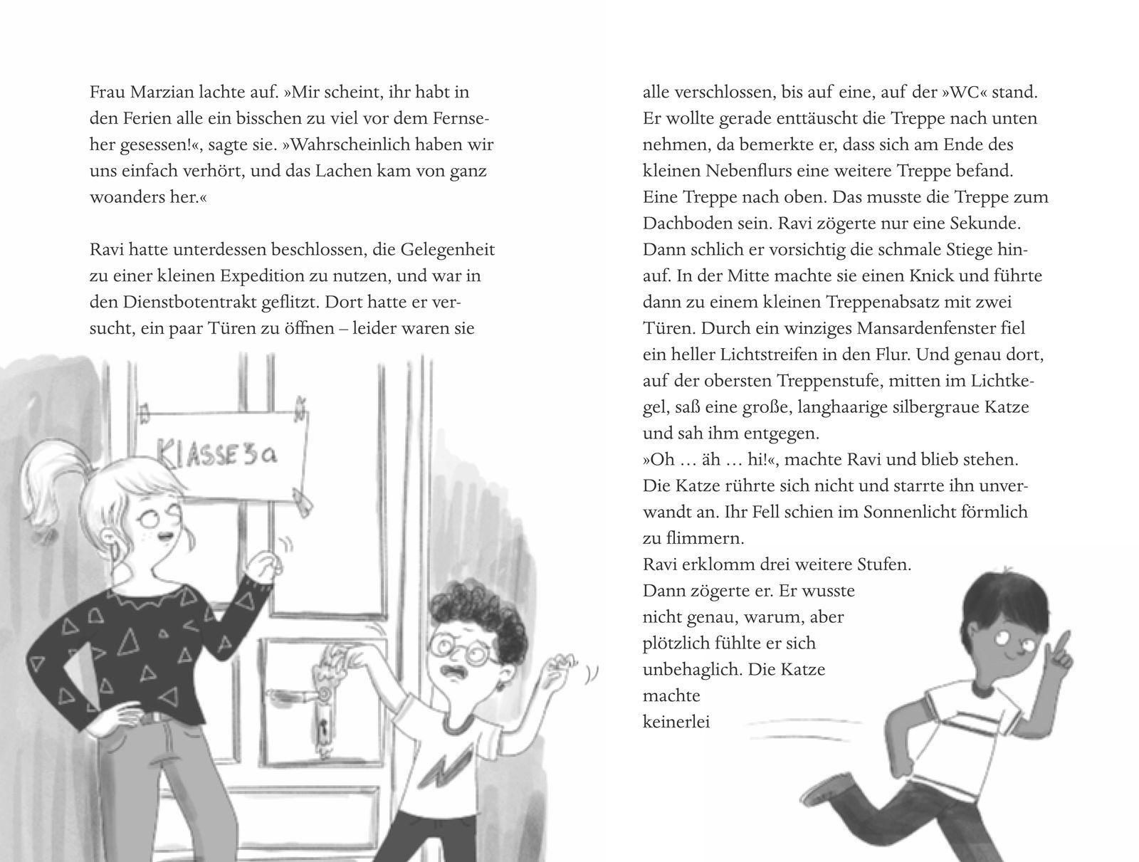 Beispielinhalt (Bild) In unserer Schule spukt's - Das Geheimnis der Villa Einsiedel