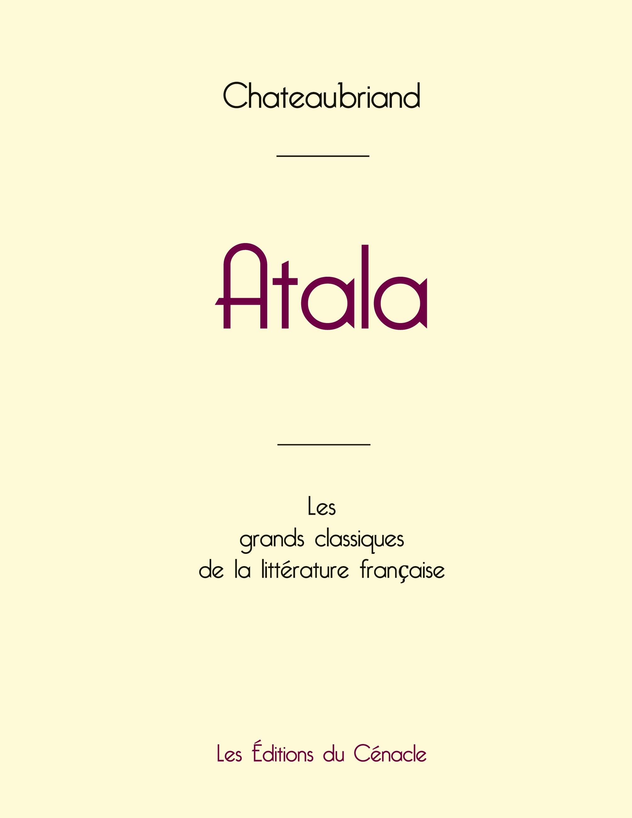 Vorderes Coverbild Atala de Chateaubriand (édition grand format)