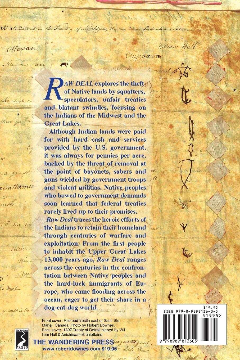 Rückseitencover Raw Deal - The Indians of the Midwest and the Theft of Native Lands