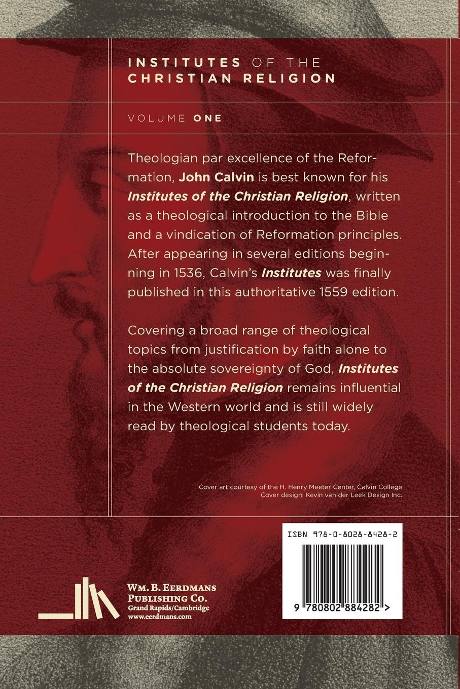 Rückseitencover Institutes of the Christian Religion, vol 1