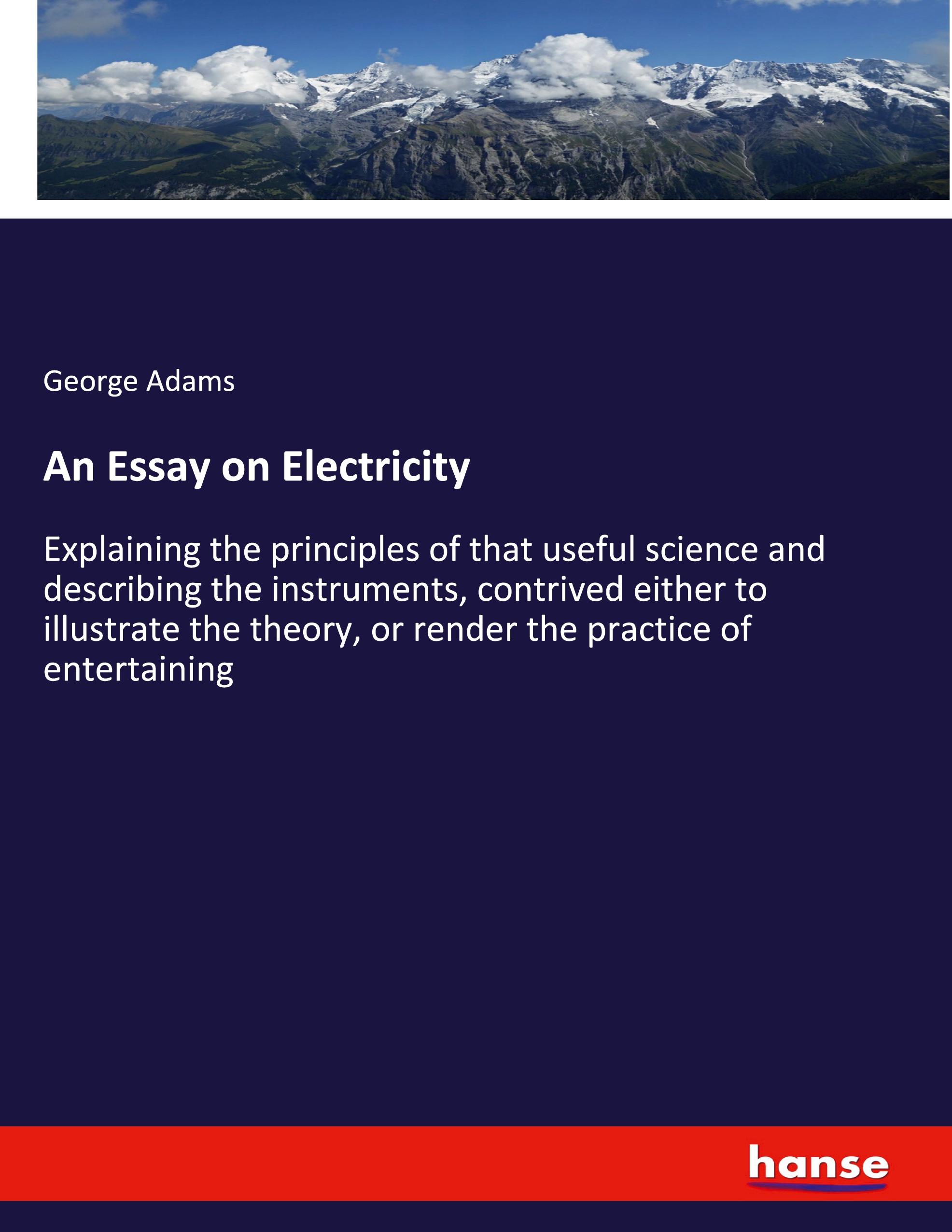 Vorderes Coverbild An Essay on Electricity