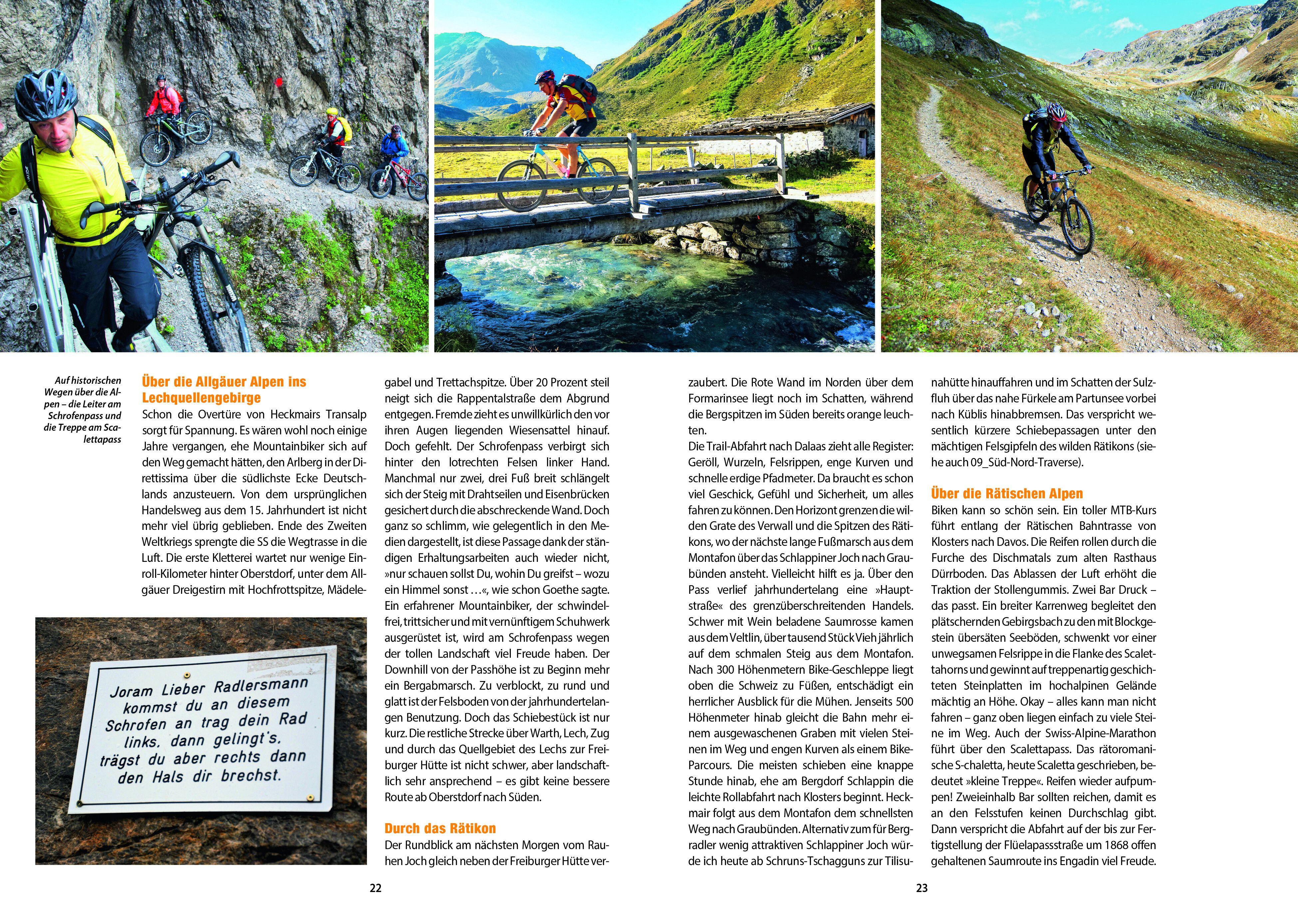 Beispielinhalt (Bild) Alpencross mit dem Mountainbike