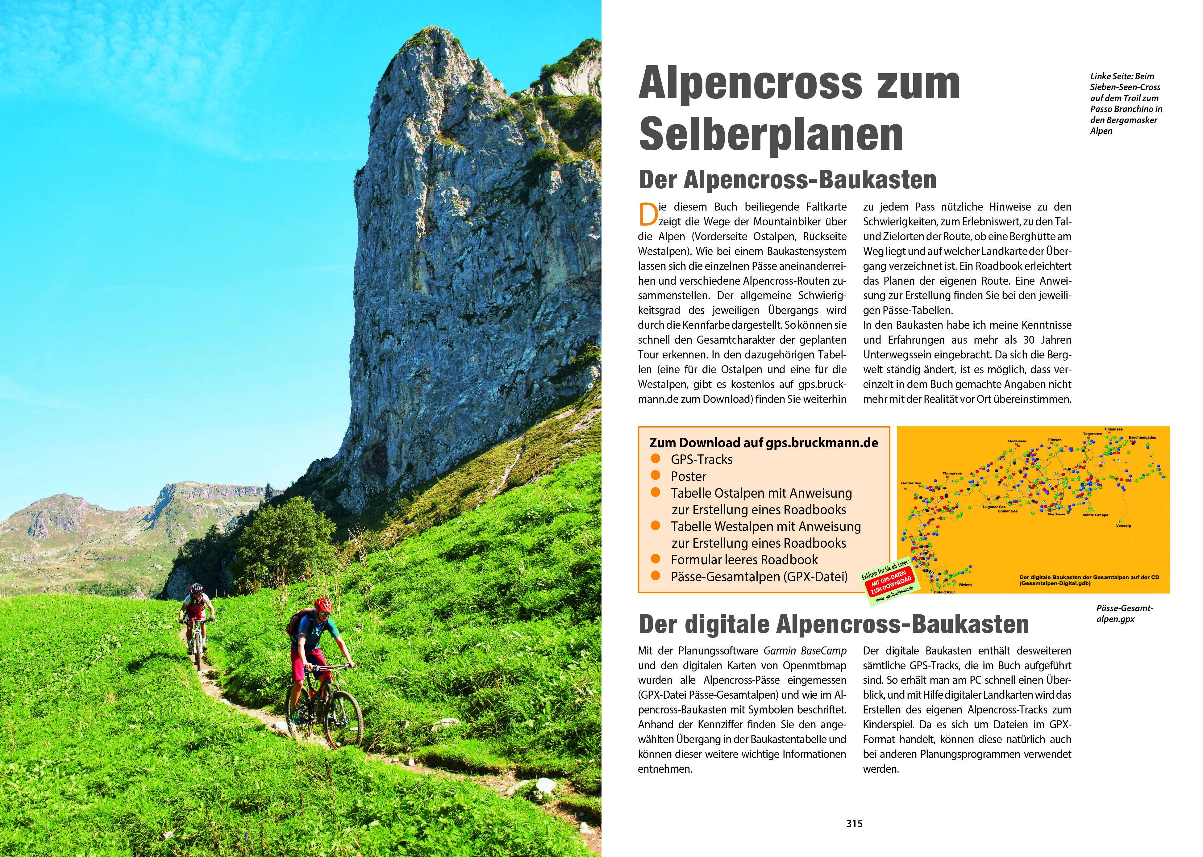 Beispielinhalt (Bild) Alpencross mit dem Mountainbike