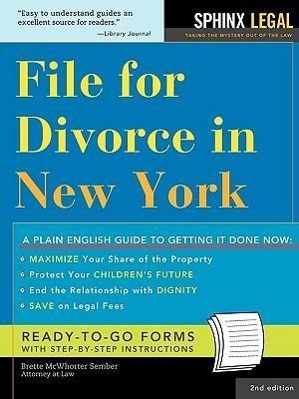 Vorderes Coverbild File for Divorce in New York