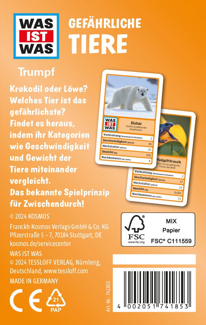 Beispielinhalt (Bild) WAS IST WAS Trumpf: Gefährliche Tiere