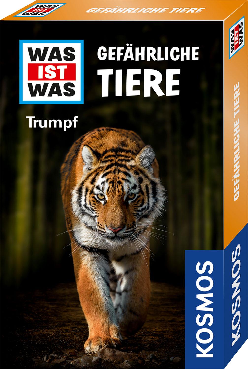 Vorderes Coverbild WAS IST WAS Trumpf: Gefährliche Tiere