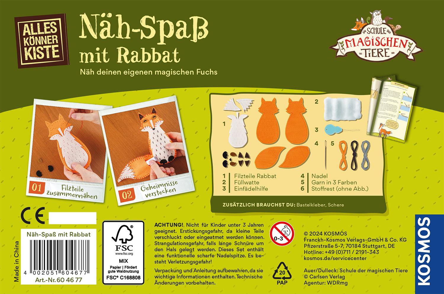 Rückseitencover Näh-Spaß mit Rabbat