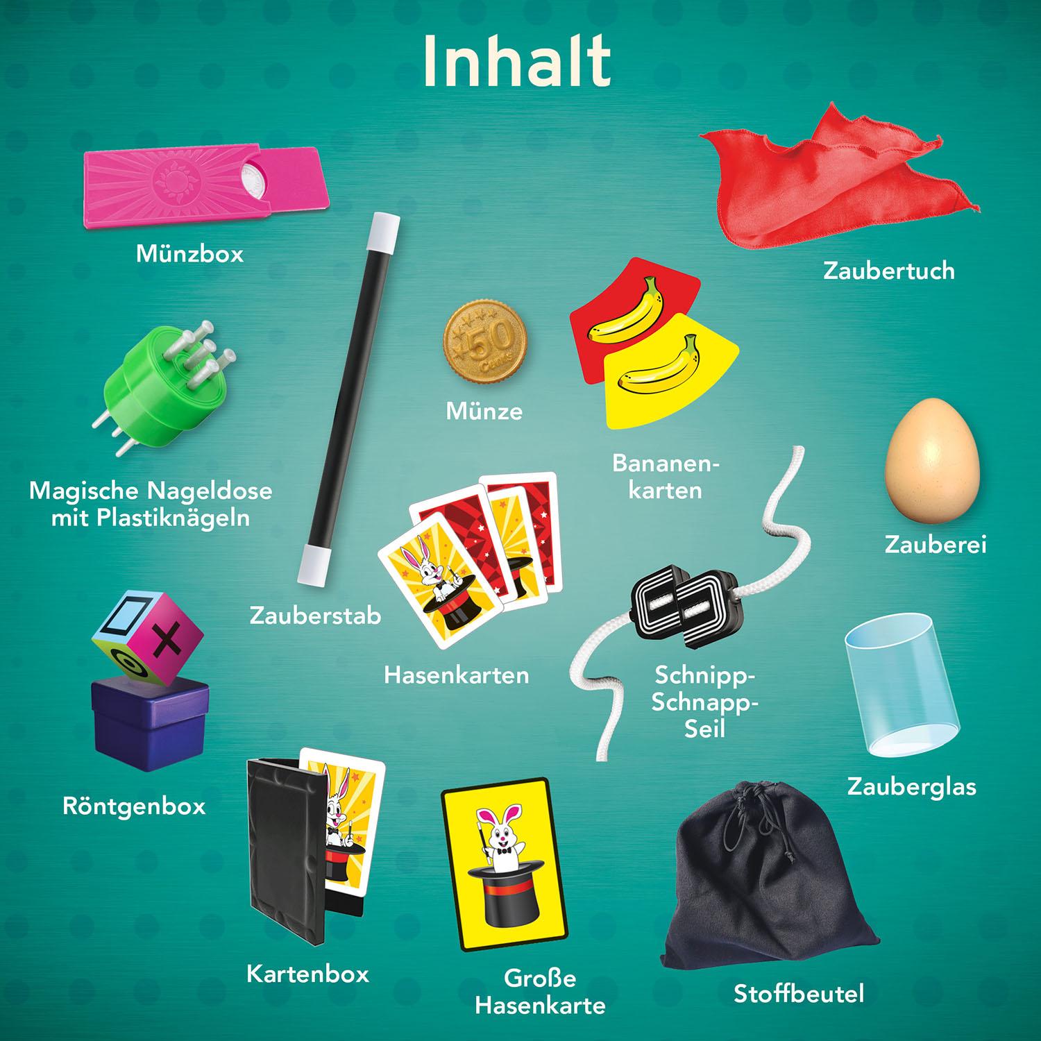 Beispielinhalt (Bild) Mein erster Zauberkasten