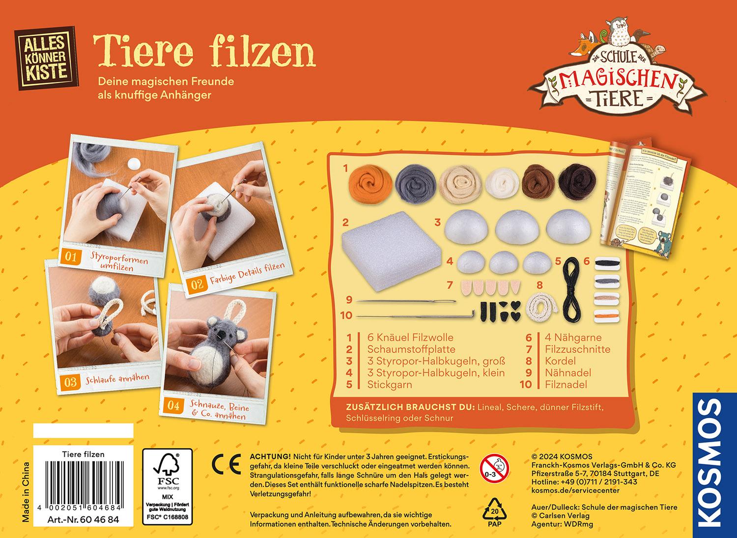 Beispielinhalt (Bild) Die Schule der magischen Tiere - Tiere filzen