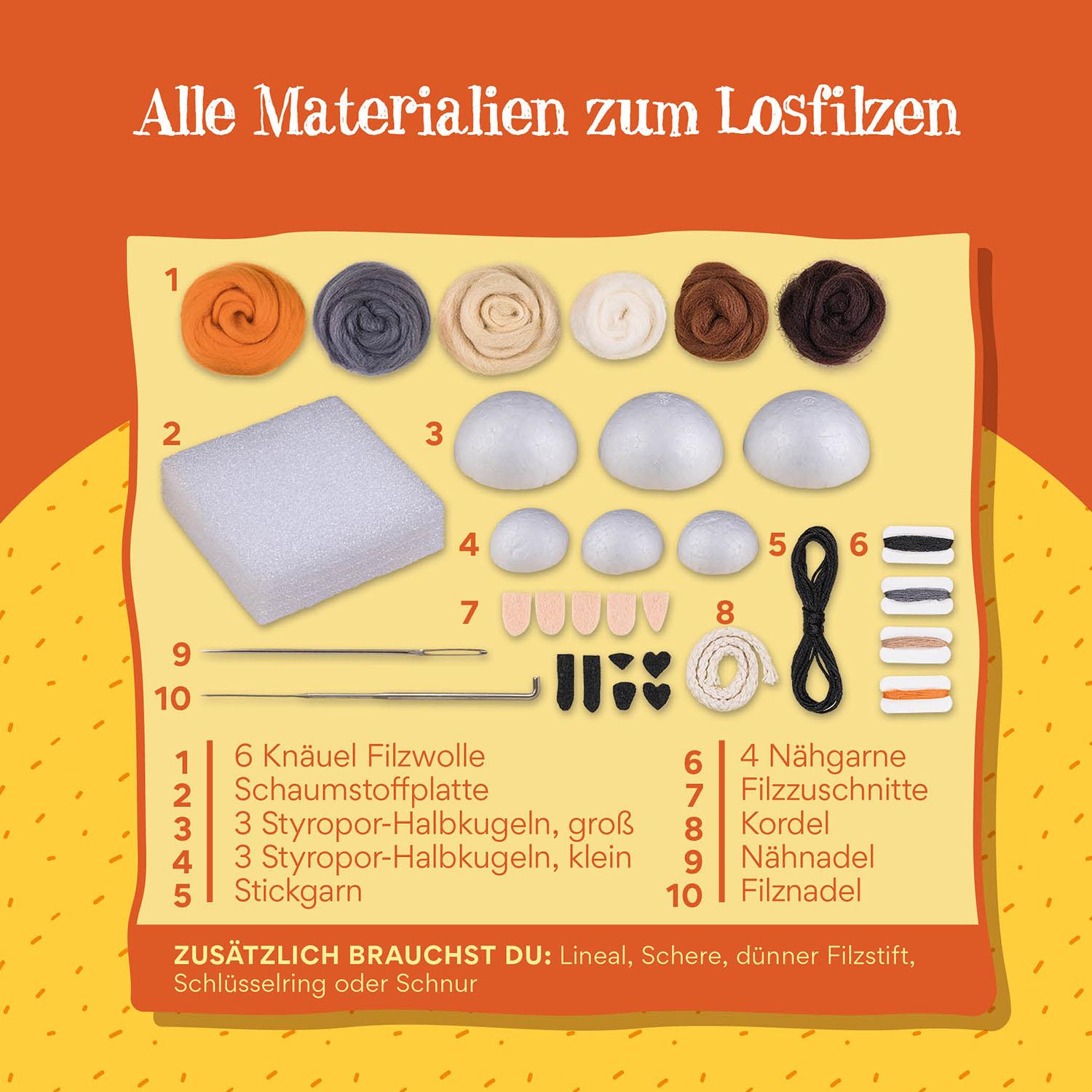 Beispielinhalt (Bild) Die Schule der magischen Tiere - Tiere filzen