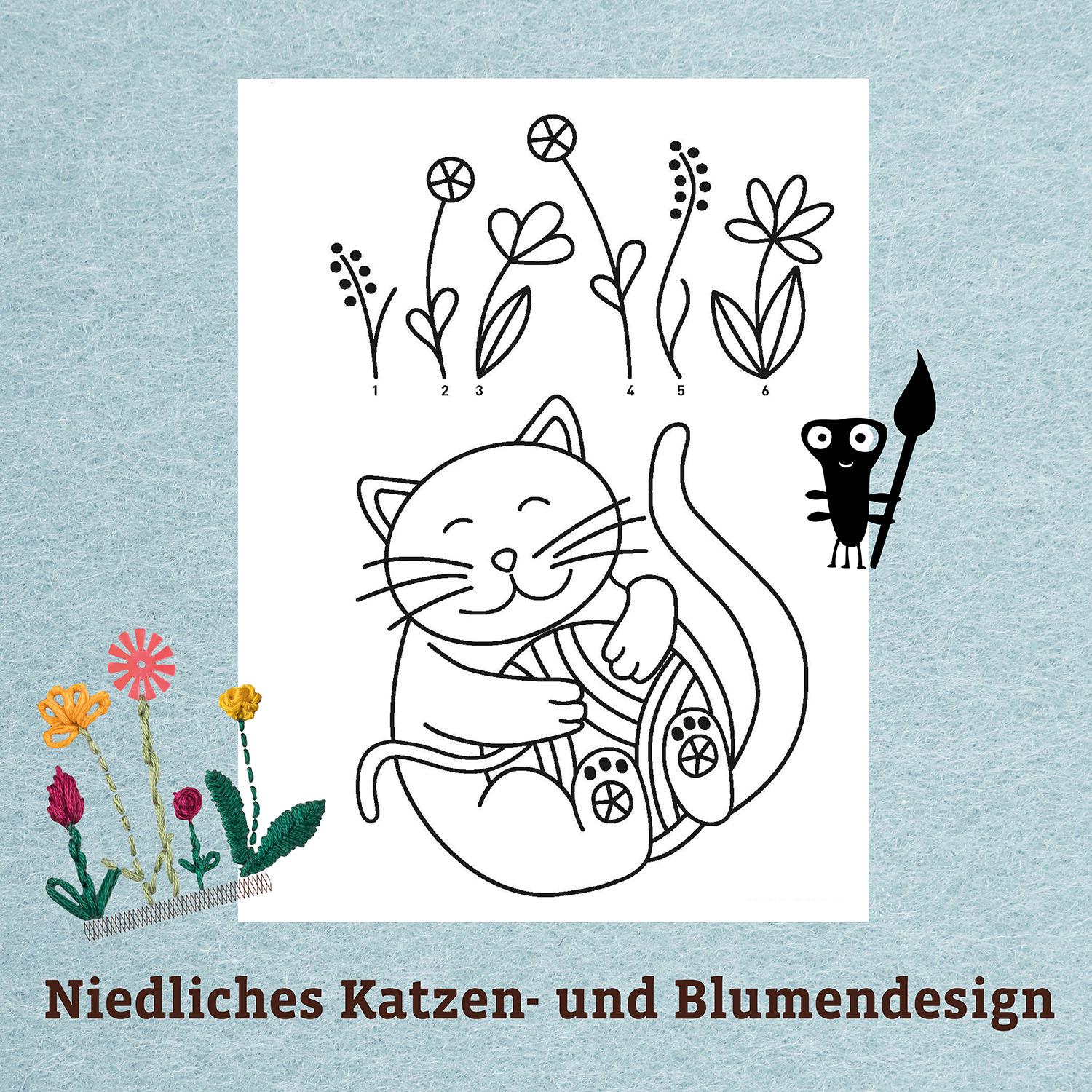 Beispielinhalt (Bild) Sticken Kreativ-Set