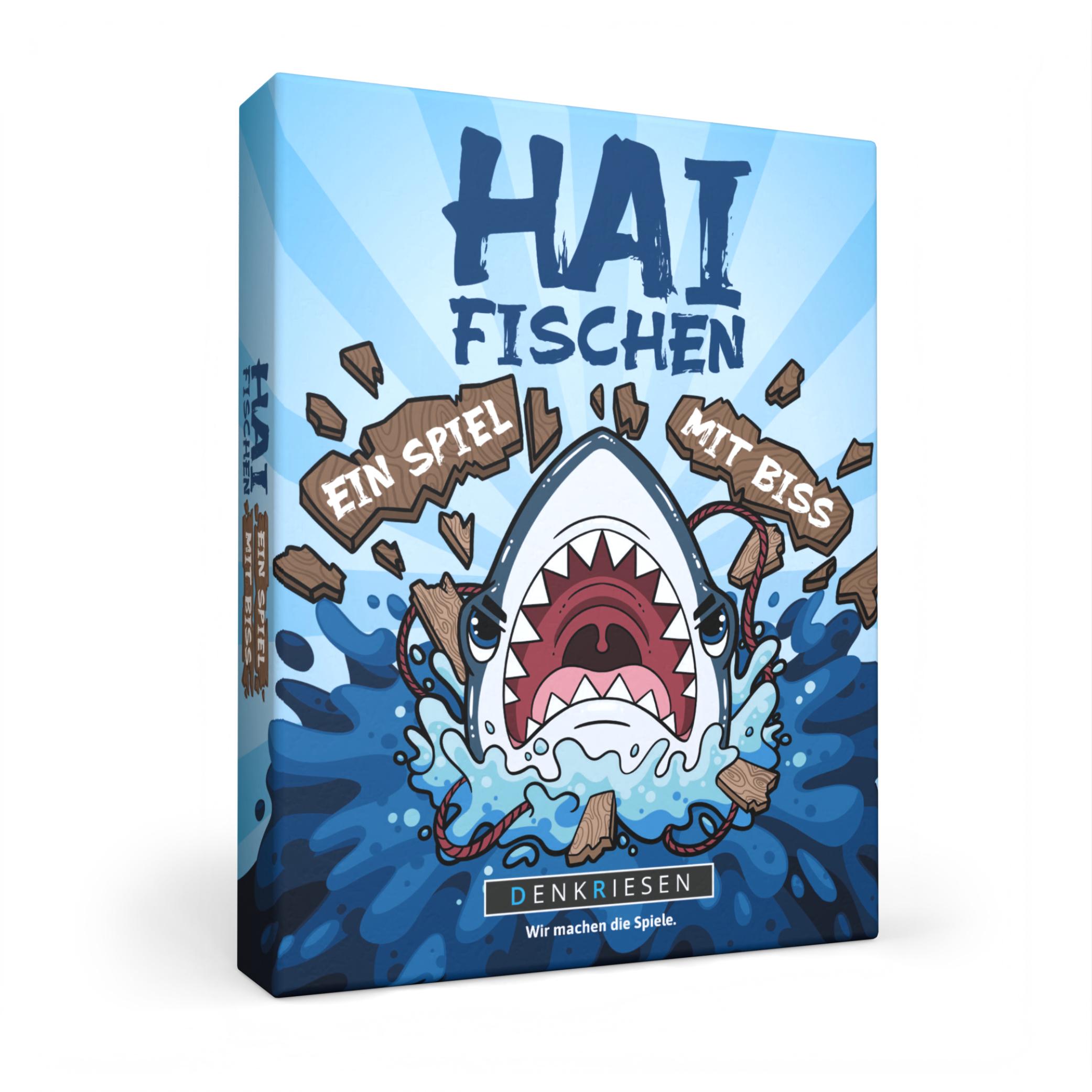 Vorderes Coverbild DENKRIESEN - Haifischen - "Ein Spiel mit Biss"
