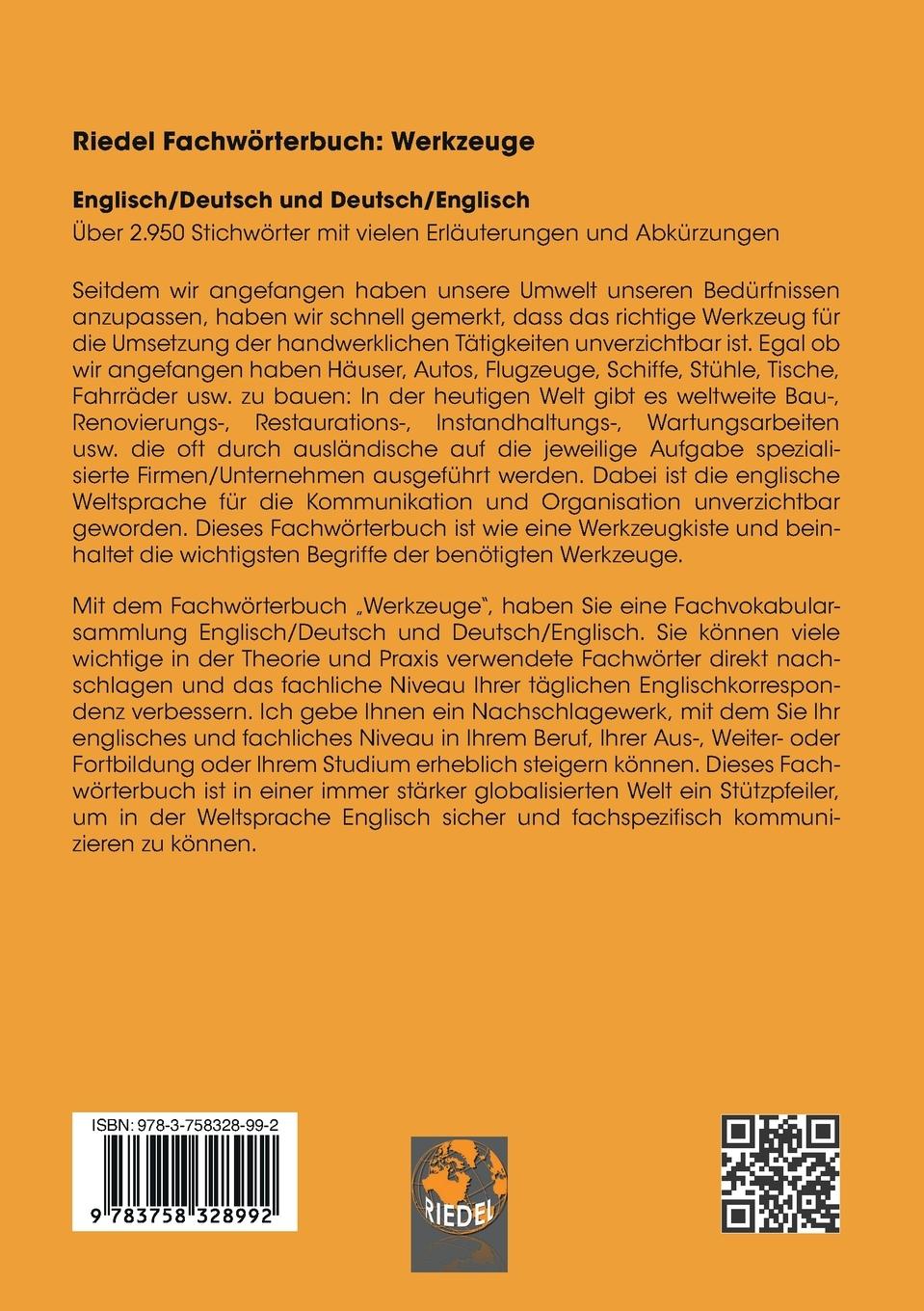 Rückseitencover Werkzeuge