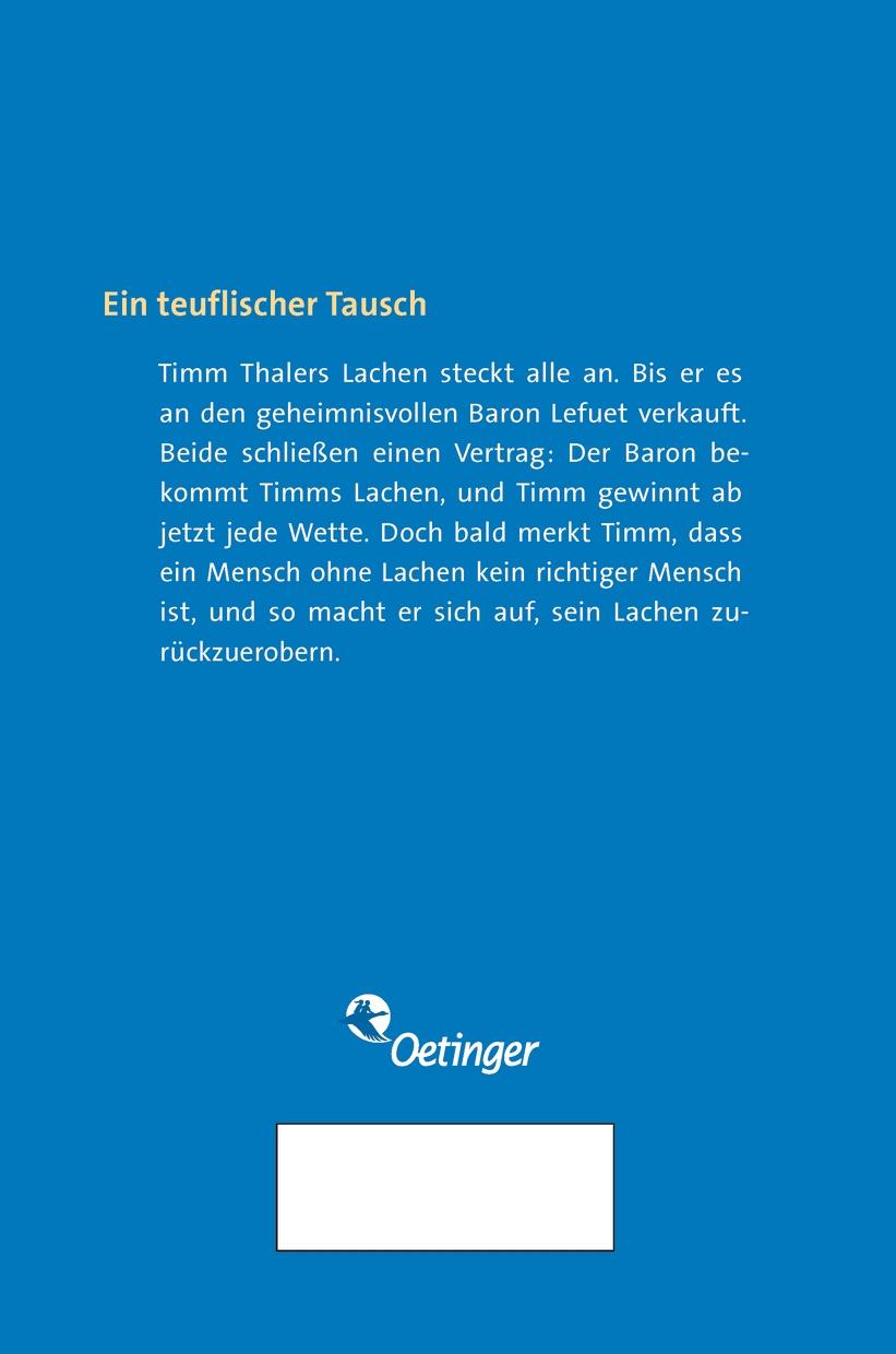 Rückseitencover Timm Thaler oder Das verkaufte Lachen