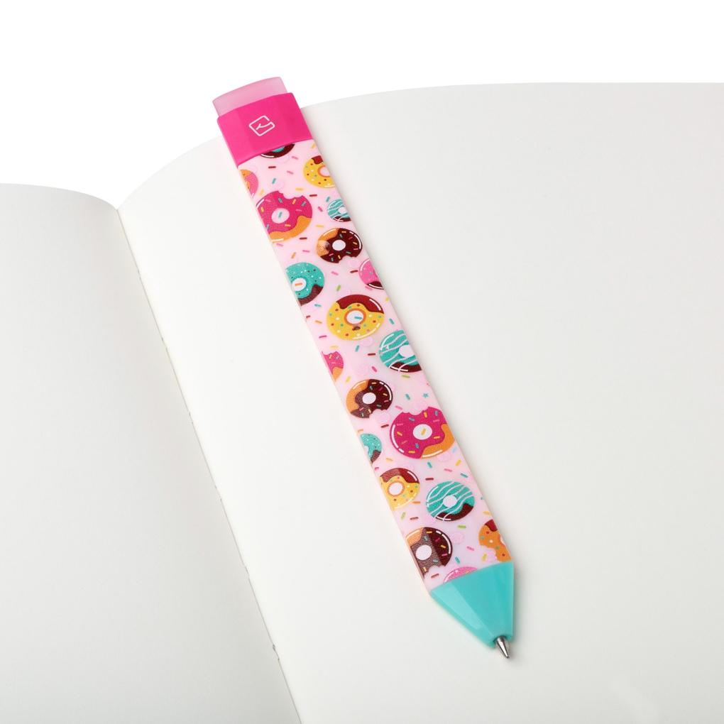 Beispielinhalt (Bild) Pen Bookmark Set Donuts - Stift und Lesezeichen in einem