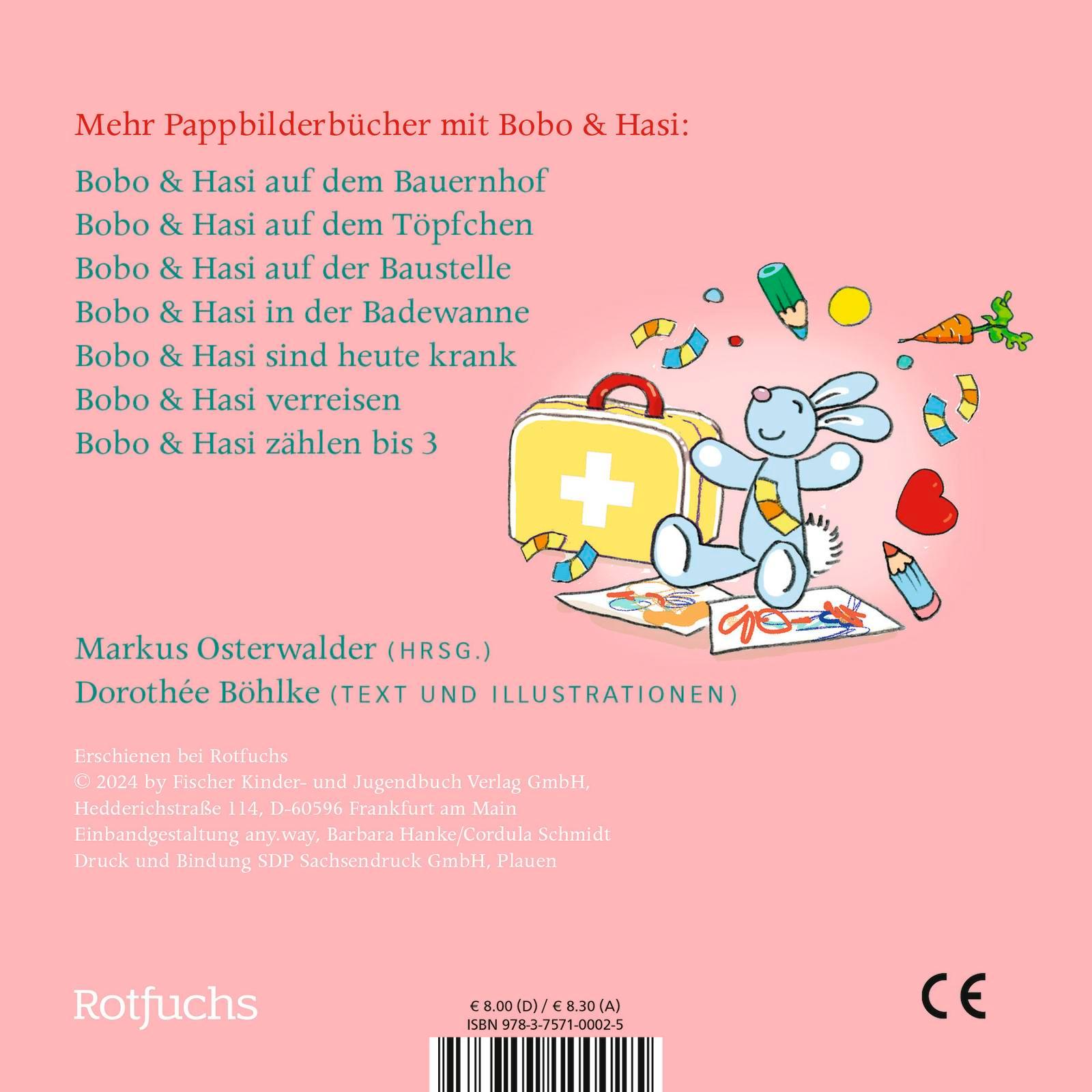 Rückseitencover Bobo & Hasi brauchen Trost
