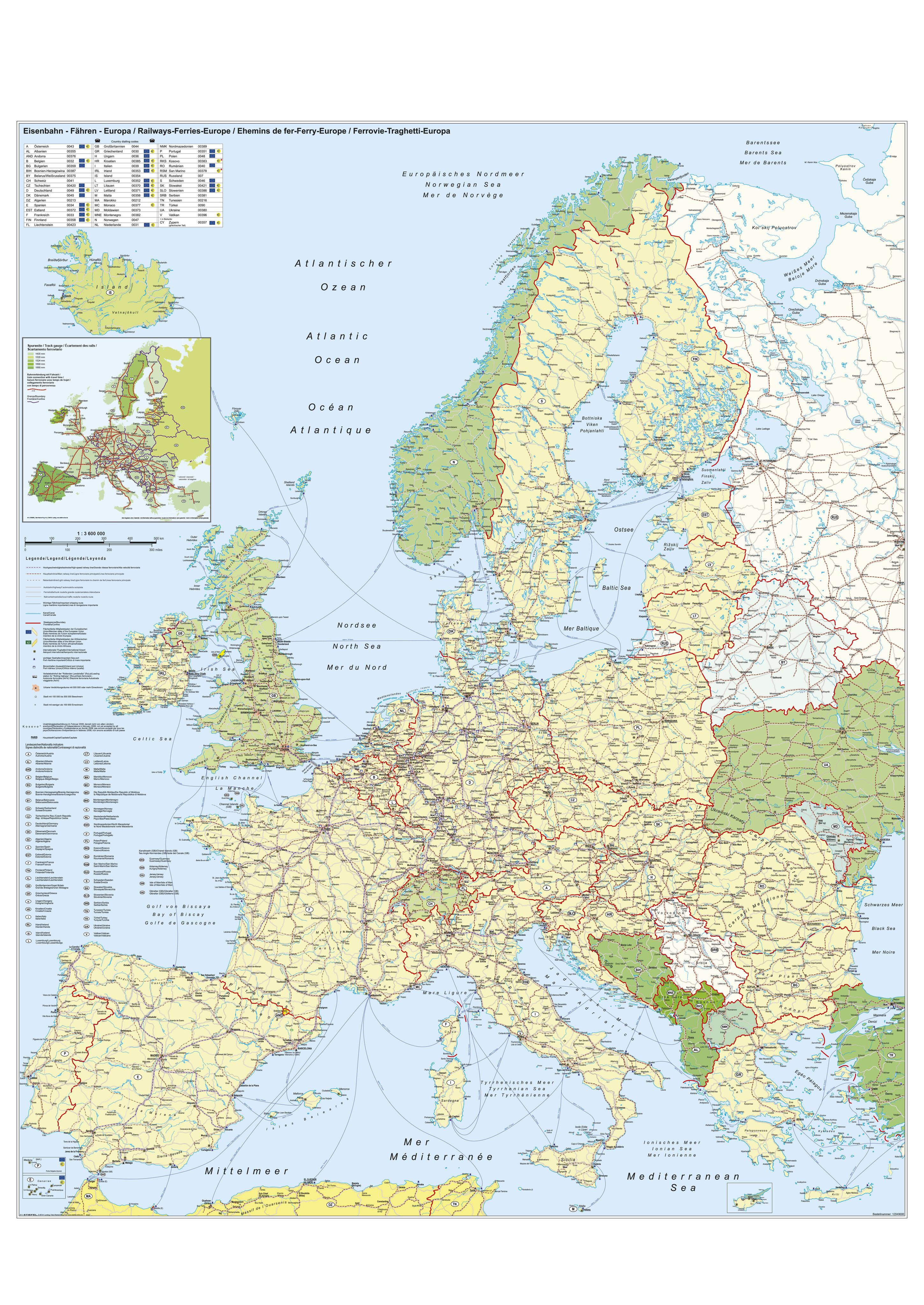 Vorderes Coverbild Europa-Eisenbahn-Fähren