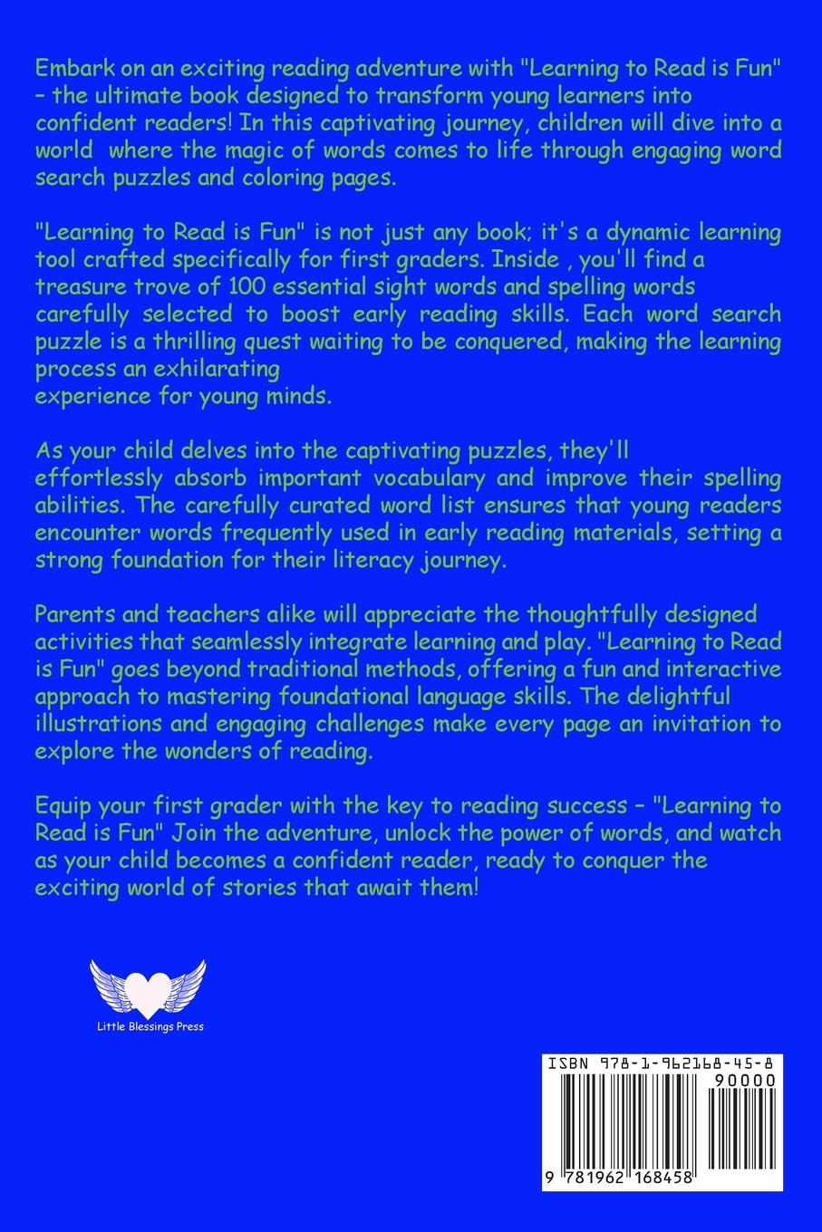 Rückseitencover Learning to Read is Fun! First Grade