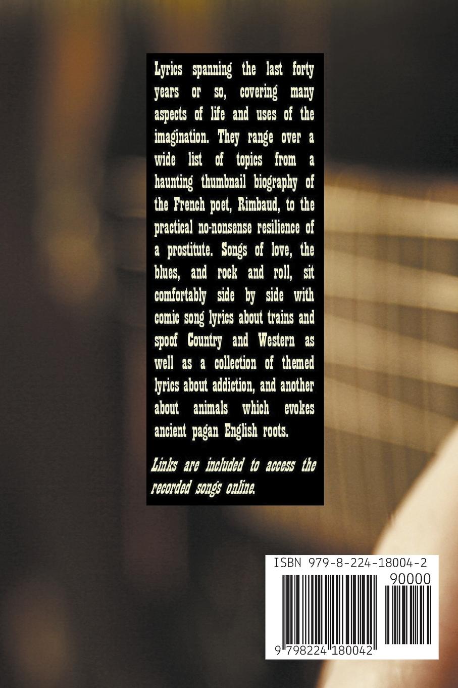 Rückseitencover Lyrics From Life And Imagination