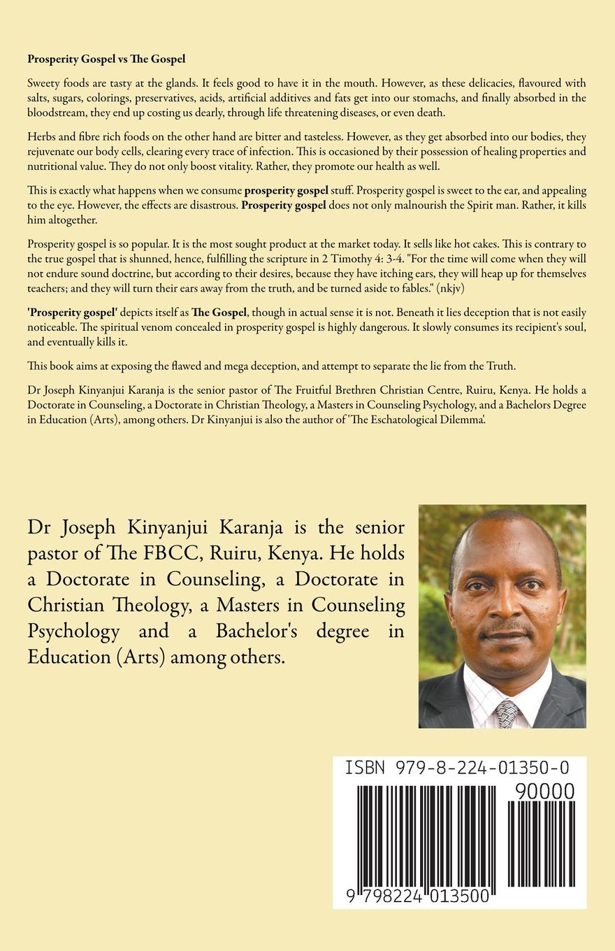 Rückseitencover Prosperity Gospel vs The Gospel