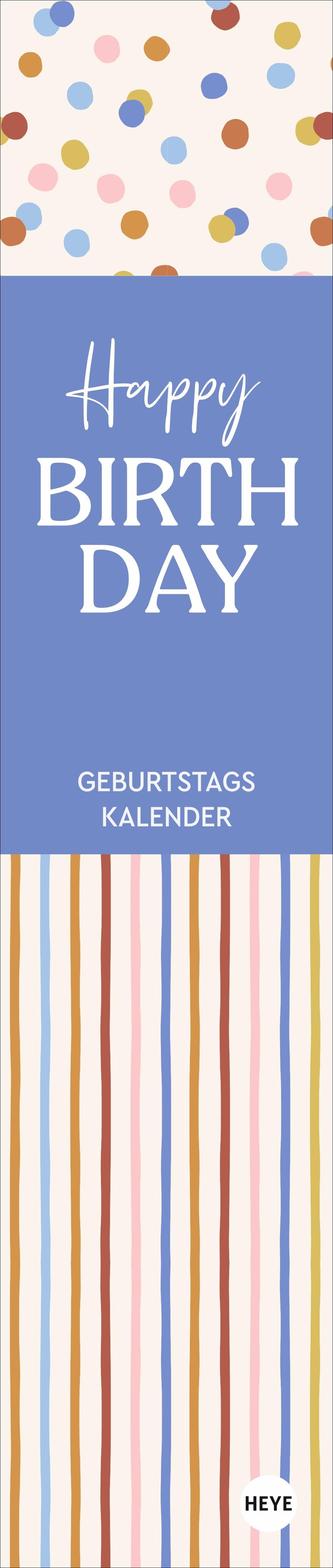 Vorderes Coverbild Design Geburtstagskalender Langplaner mini