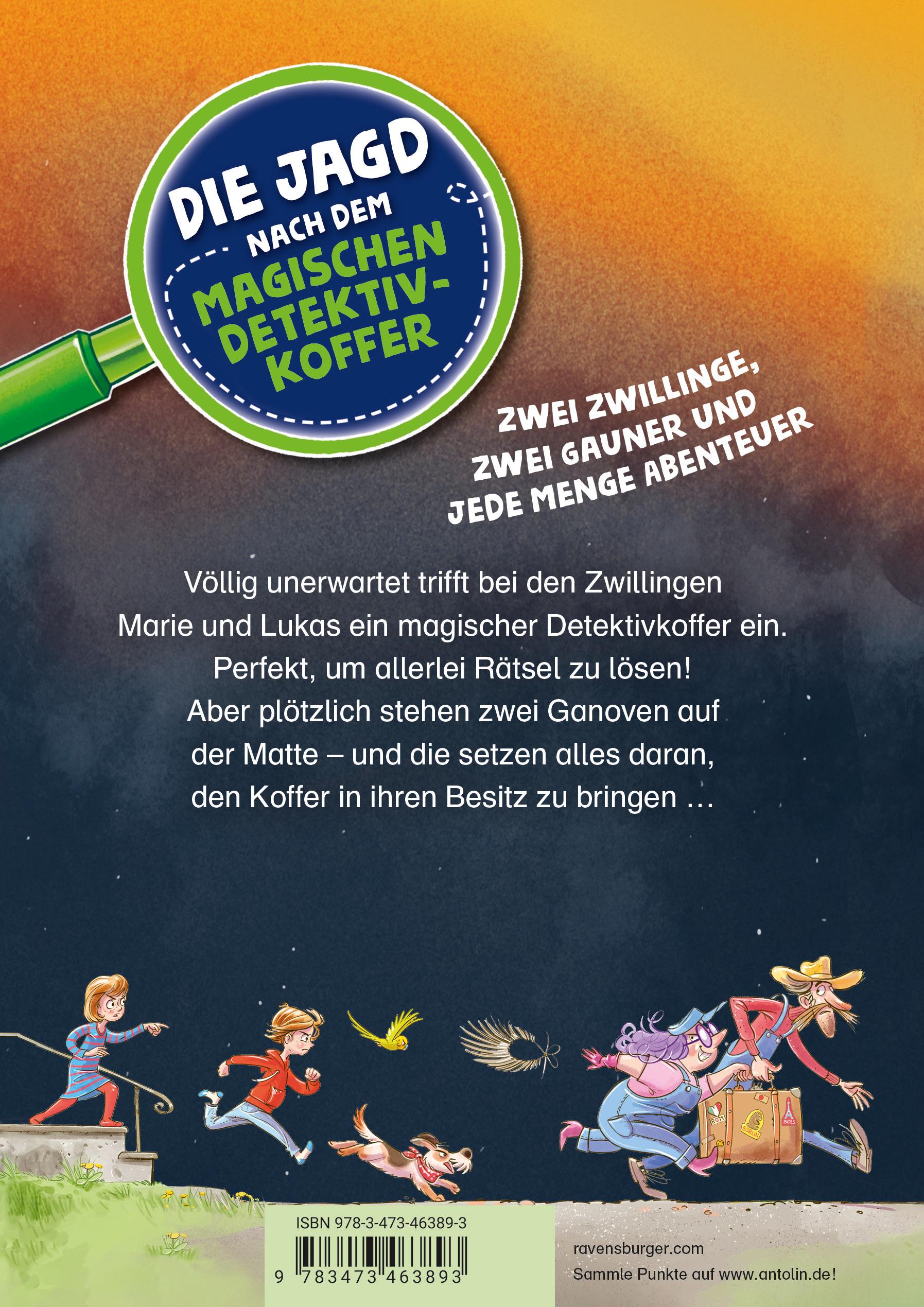 Rückseitencover Die Jagd nach dem magischen Detektivkoffer, Band 1 - Die Jagd beginnt!