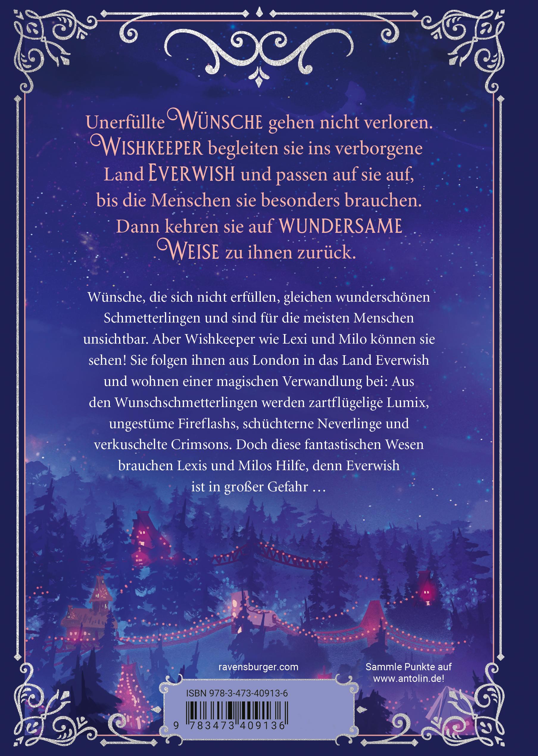 Rückseitencover Wishkeeper, Band 1 - Das Land der verborgenen Wünsche
