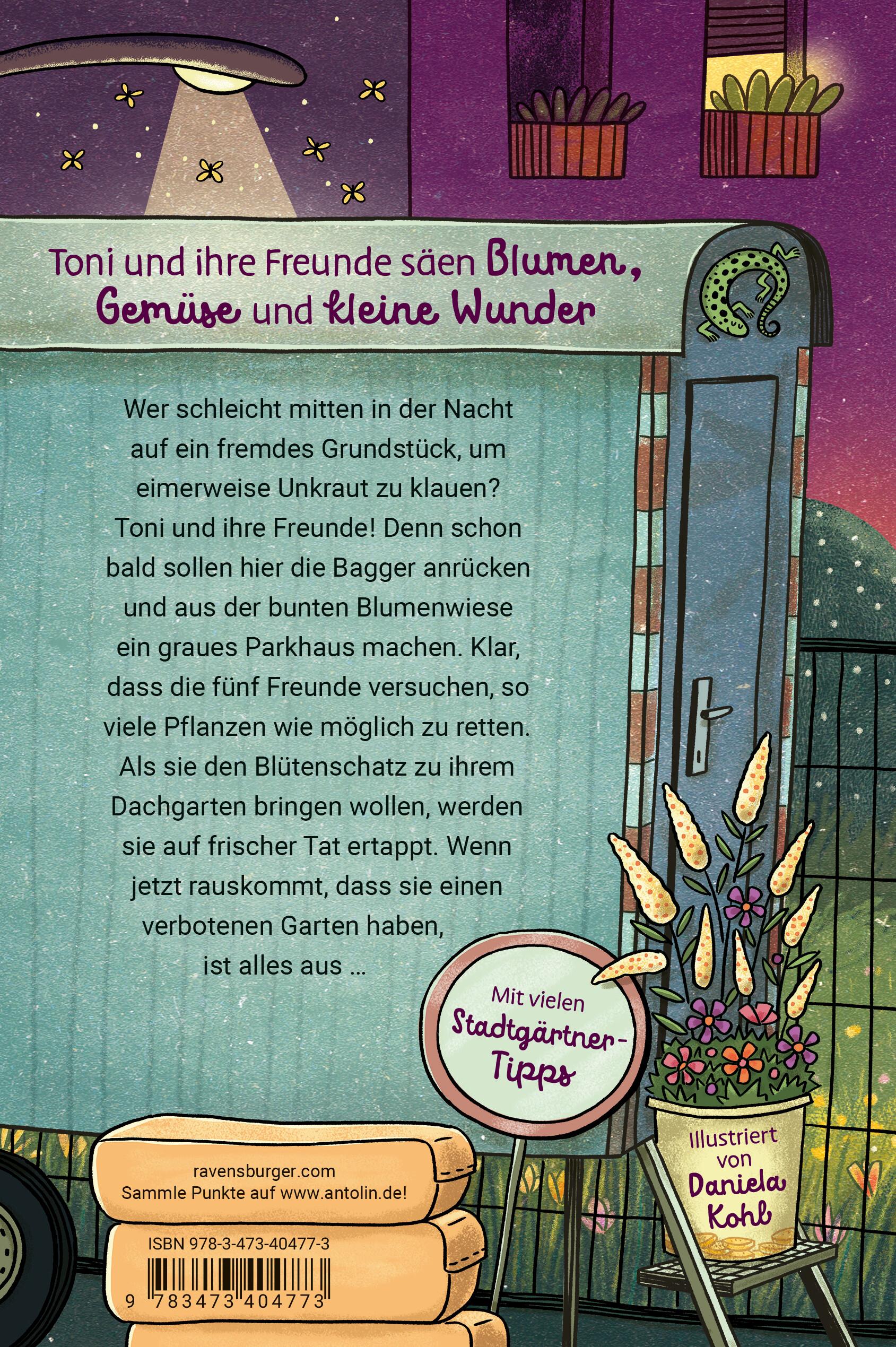 Rückseitencover Die Stadtgärtnerin, Band 2 - Eine für alle, alle fürs Unkraut!