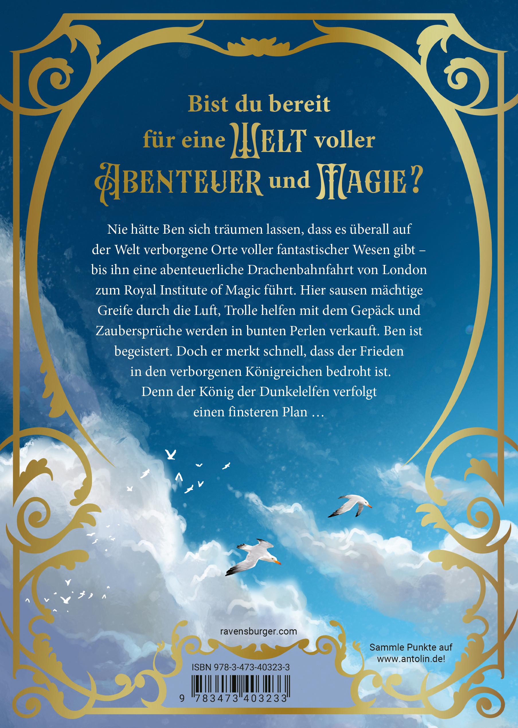 Rückseitencover Royal Institute of Magic, Band 1 - Die Hüter der verborgenen Königreiche