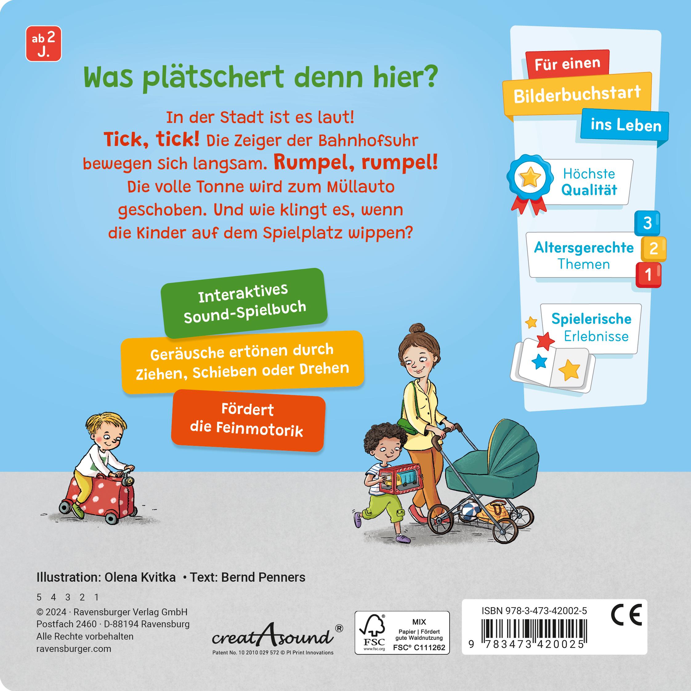 Rückseitencover Spielen, hören, staunen - Stadt