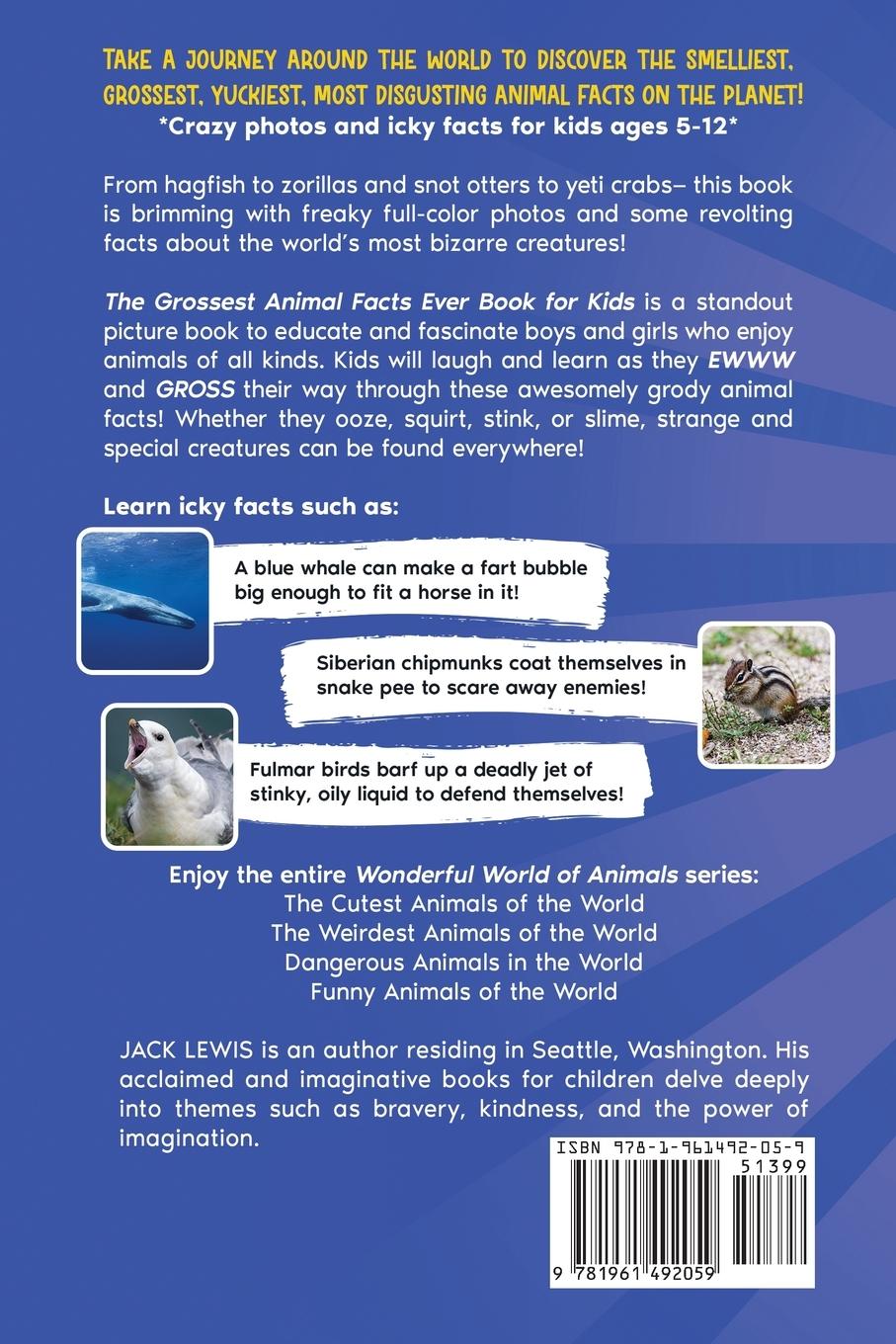 Rückseitencover The Grossest Animal Facts Ever Book for Kids